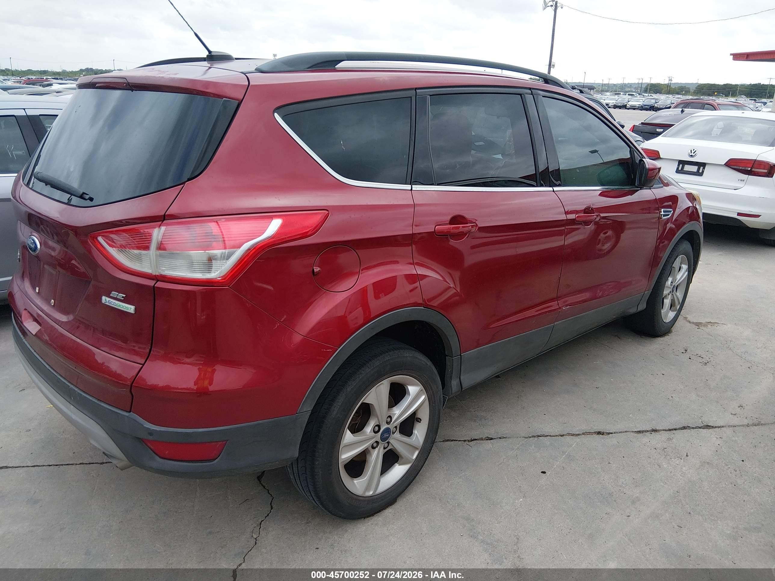 2014 Ford Escape Se Красный vin: 1FMCU0GX4EUB15474