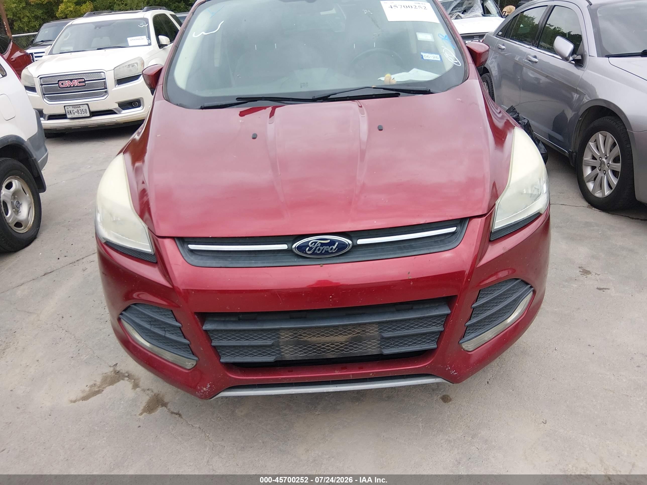 2014 Ford Escape Se Красный vin: 1FMCU0GX4EUB15474