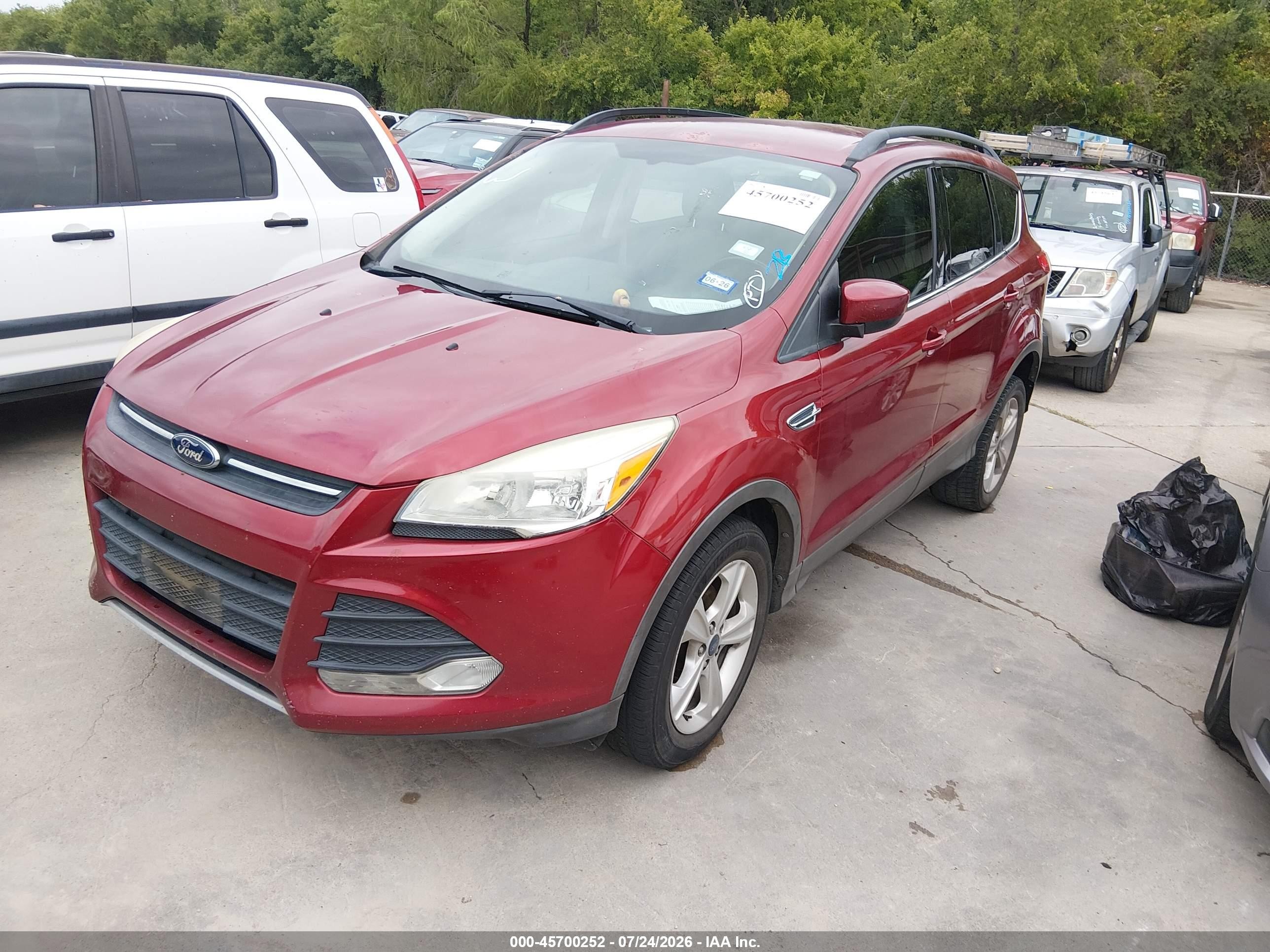 2014 Ford Escape Se Красный vin: 1FMCU0GX4EUB15474