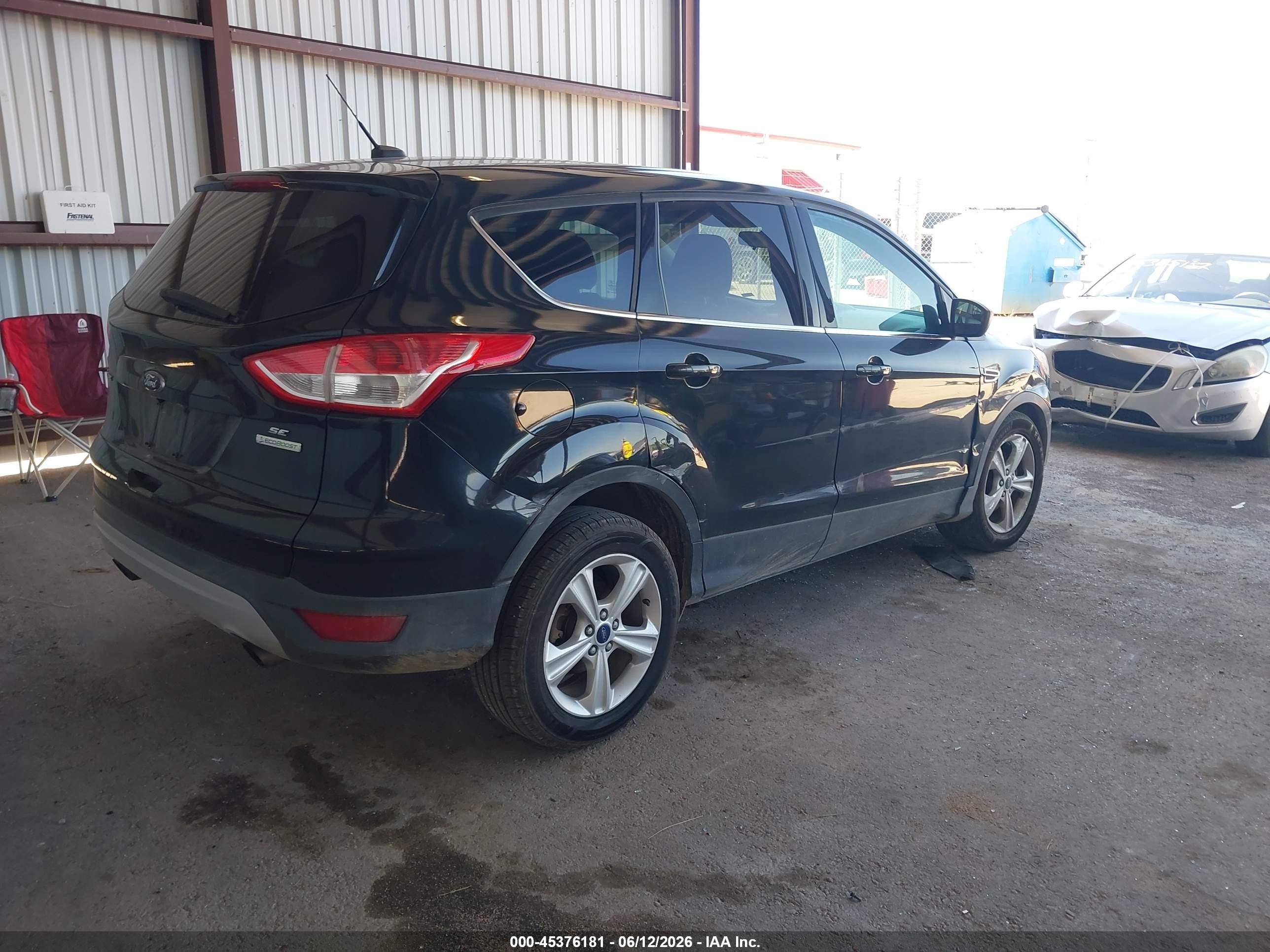 2014 Ford Escape Se Черный vin: 1FMCU0GX4EUB25728