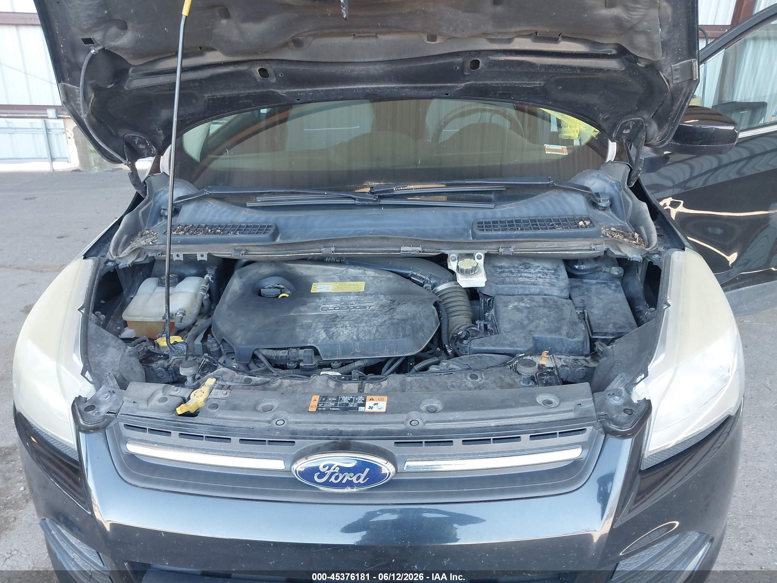 2014 Ford Escape Se Черный vin: 1FMCU0GX4EUB25728