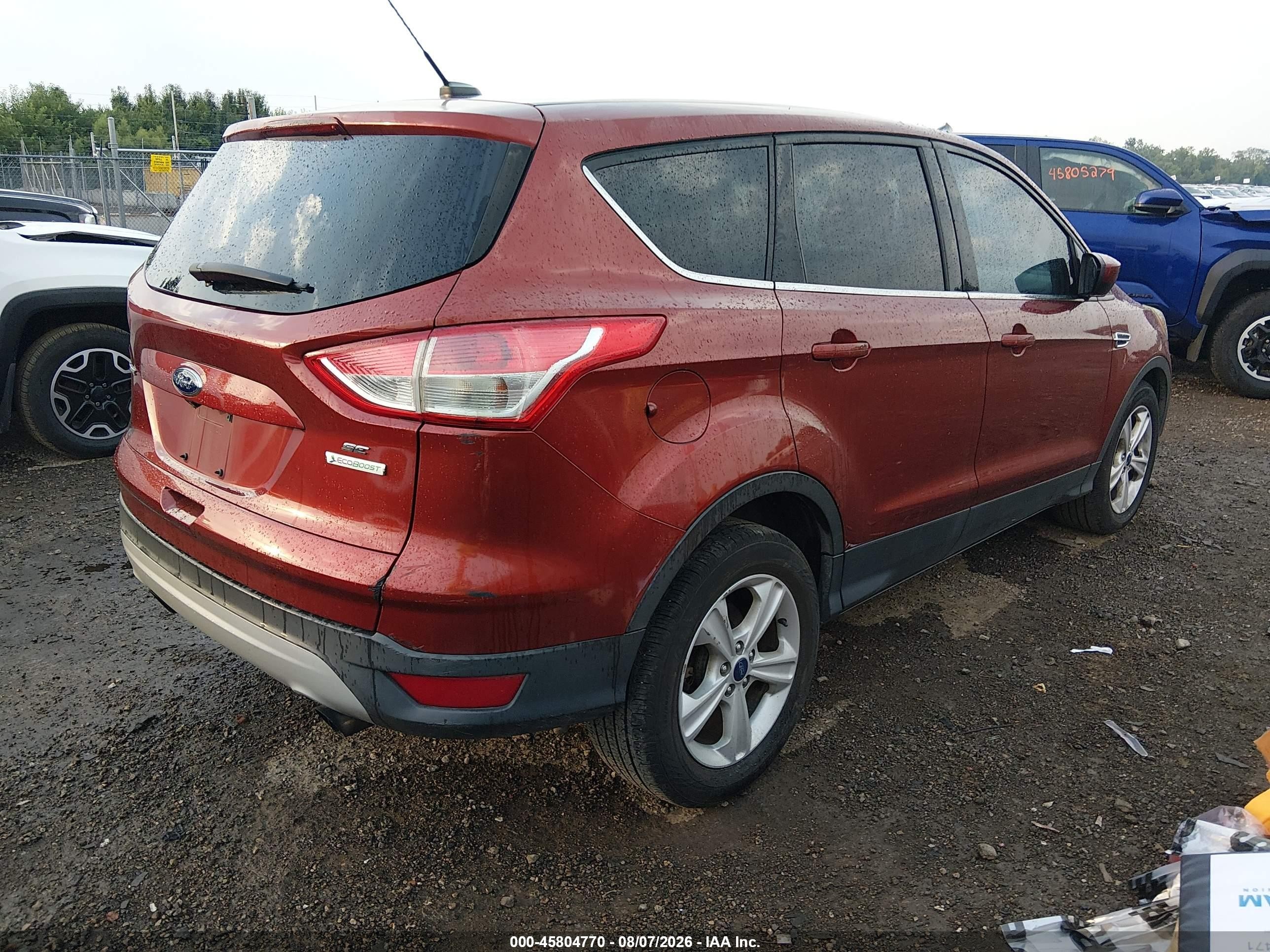 2014 Ford Escape Se Maroon vin: 1FMCU0GX4EUB27866