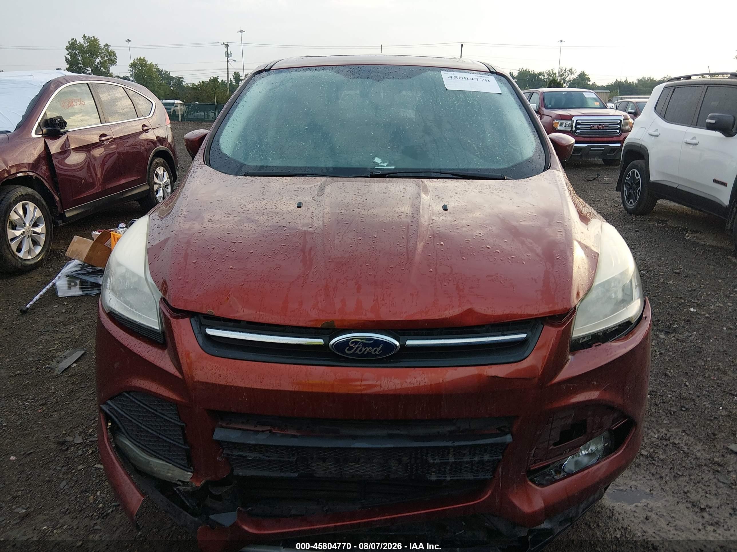2014 Ford Escape Se Maroon vin: 1FMCU0GX4EUB27866