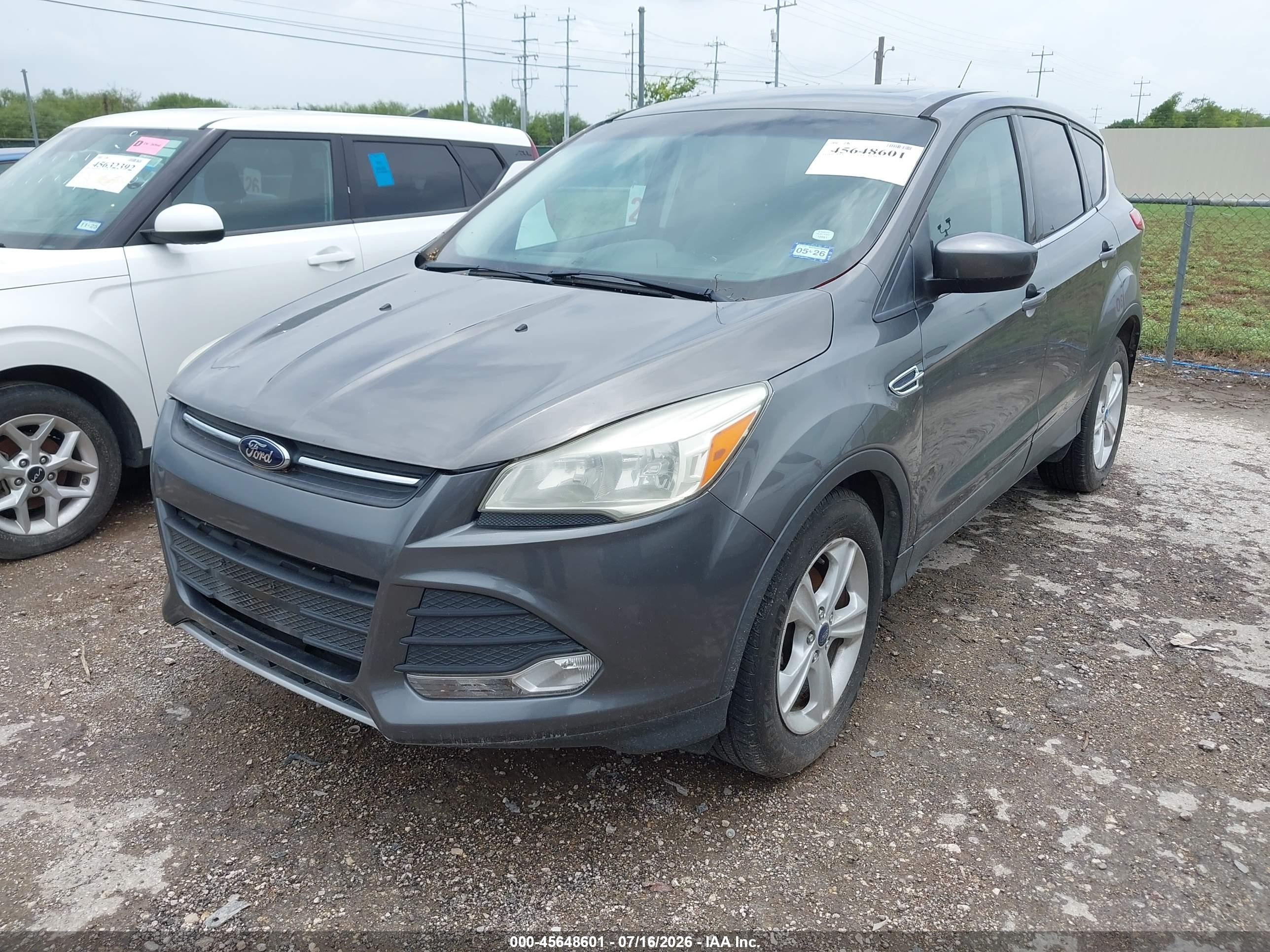 2014 Ford Escape Se Gray vin: 1FMCU0GX4EUB65372
