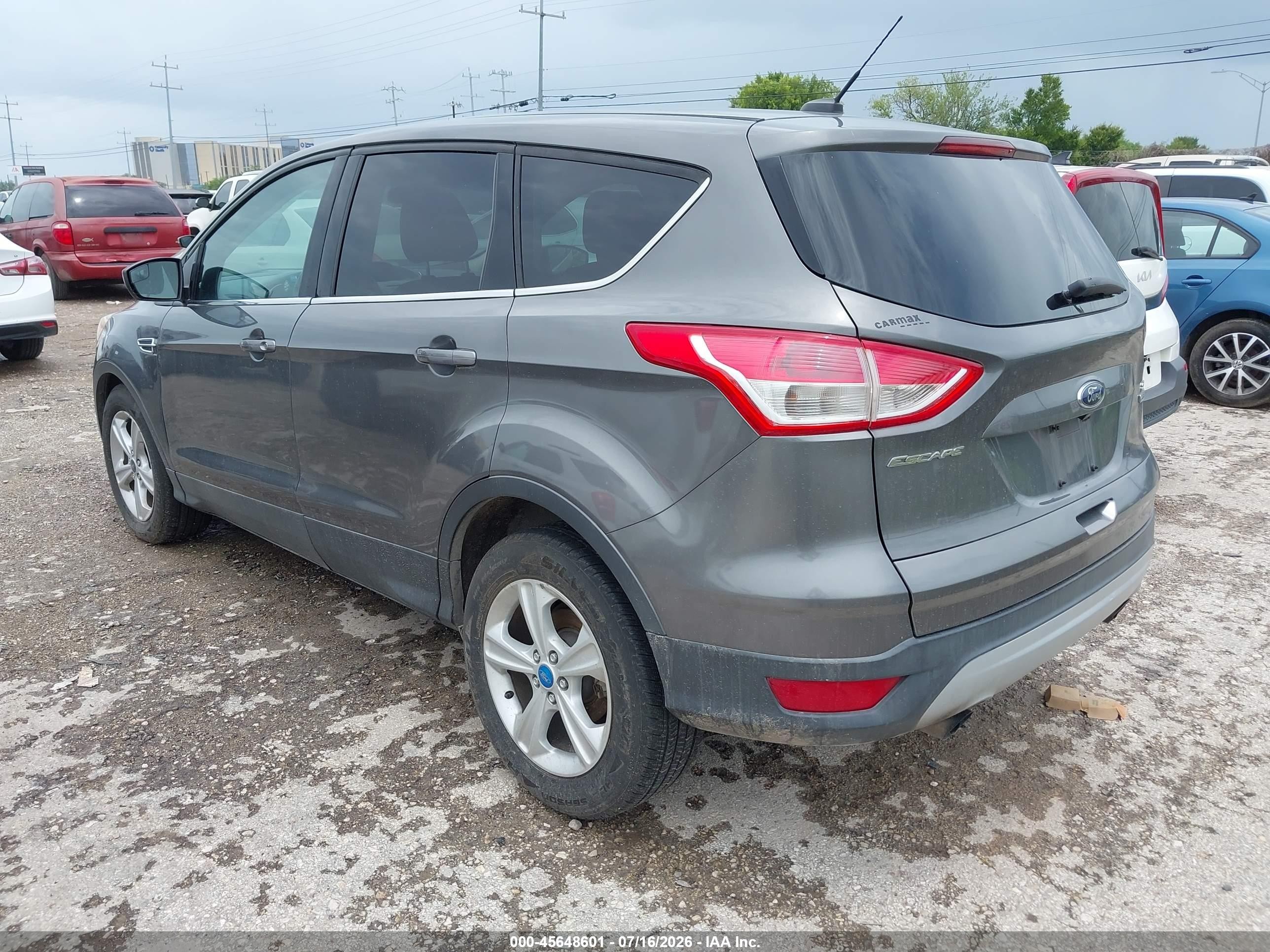 2014 Ford Escape Se Gray vin: 1FMCU0GX4EUB65372