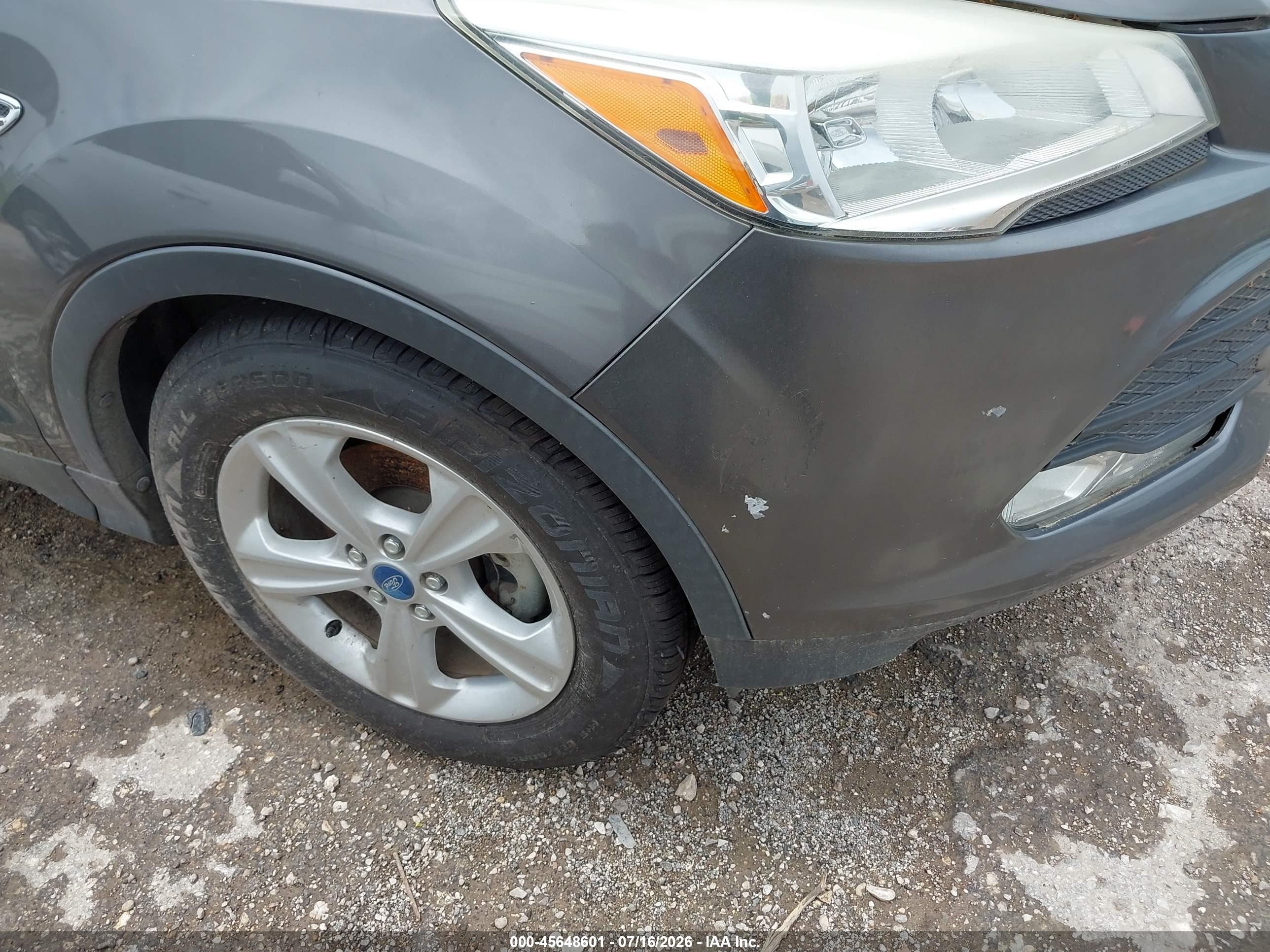 2014 Ford Escape Se Gray vin: 1FMCU0GX4EUB65372