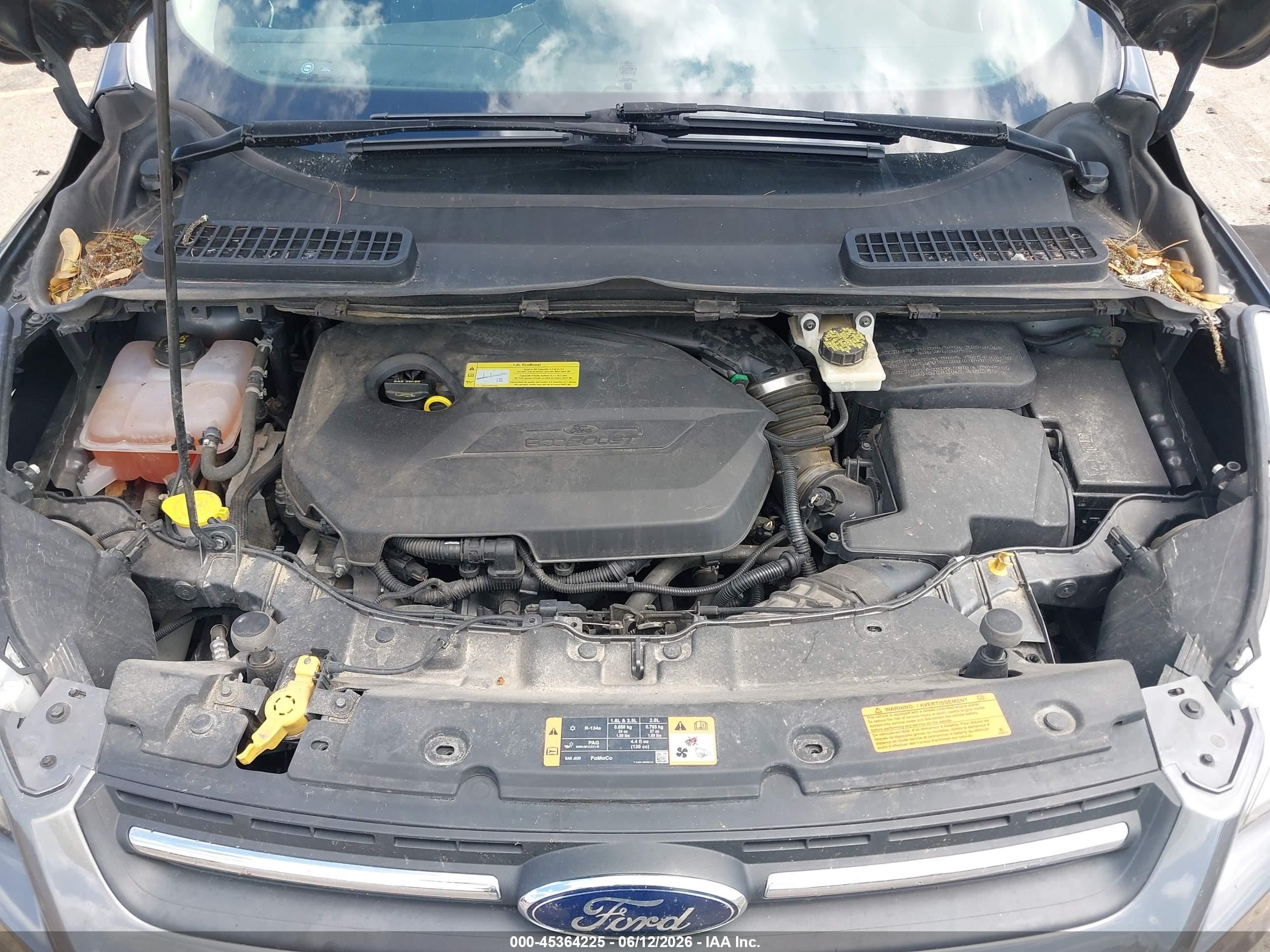2014 Ford Escape Se Серый vin: 1FMCU0GX4EUB70040