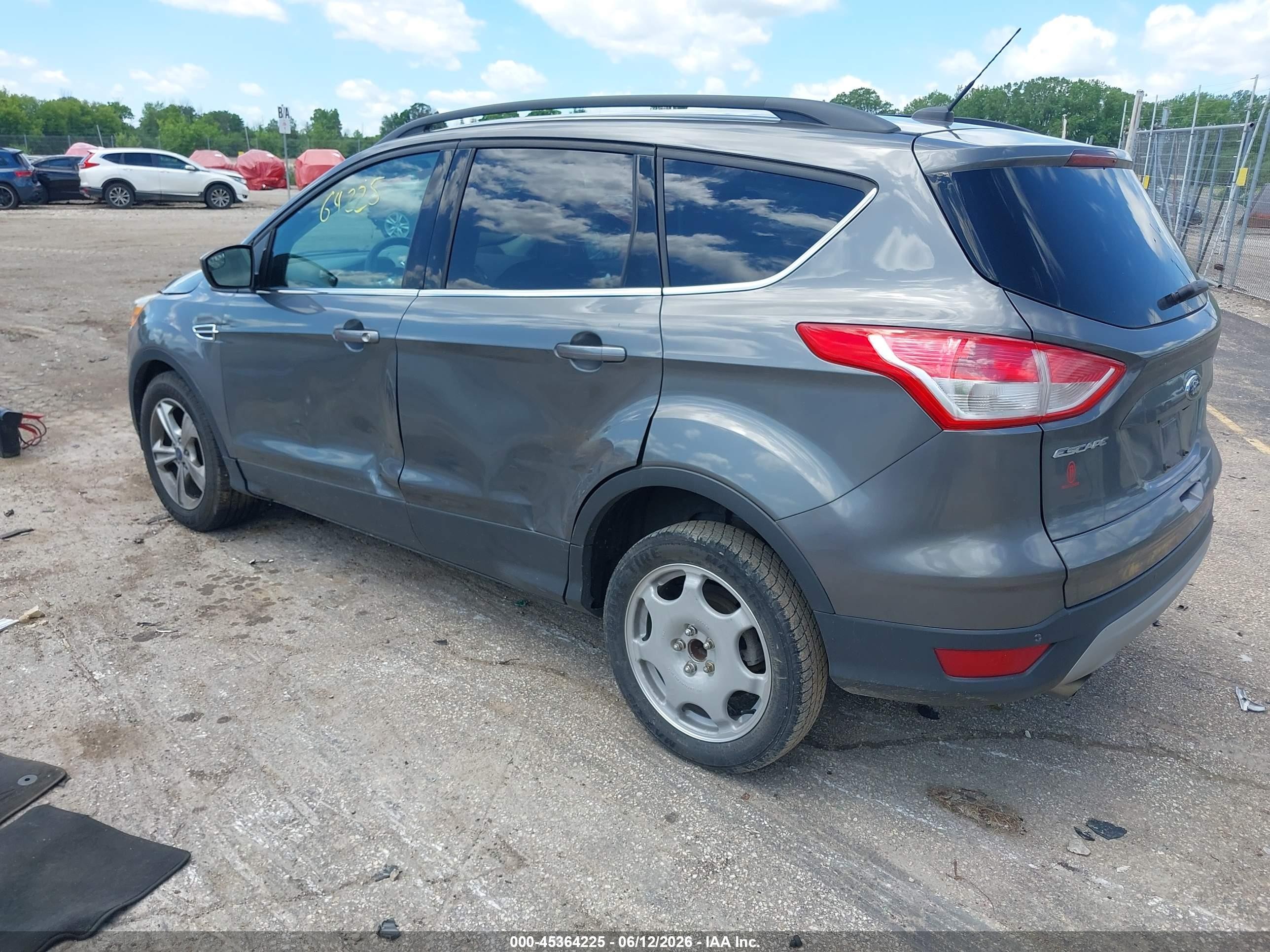 2014 Ford Escape Se Серый vin: 1FMCU0GX4EUB70040