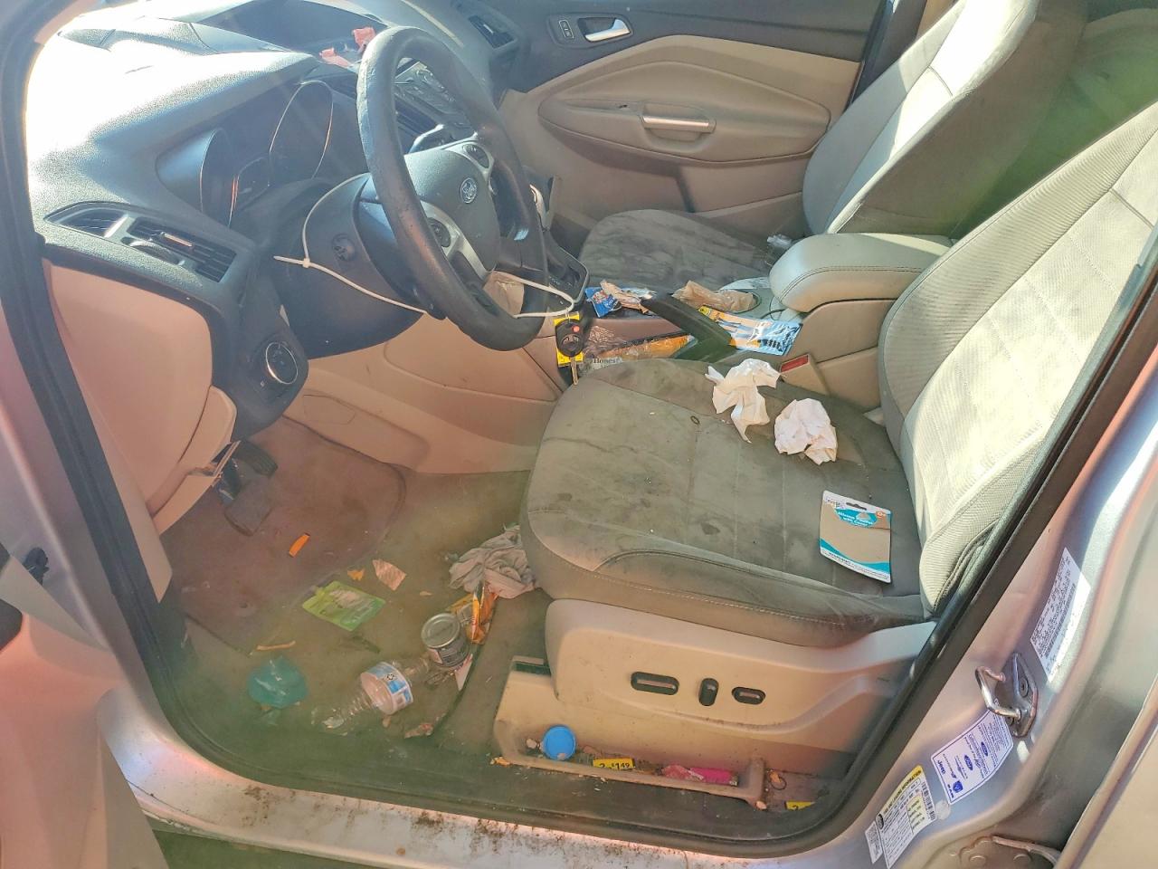 2014 Ford Escape Se Silver vin: 1FMCU0GX4EUB76114