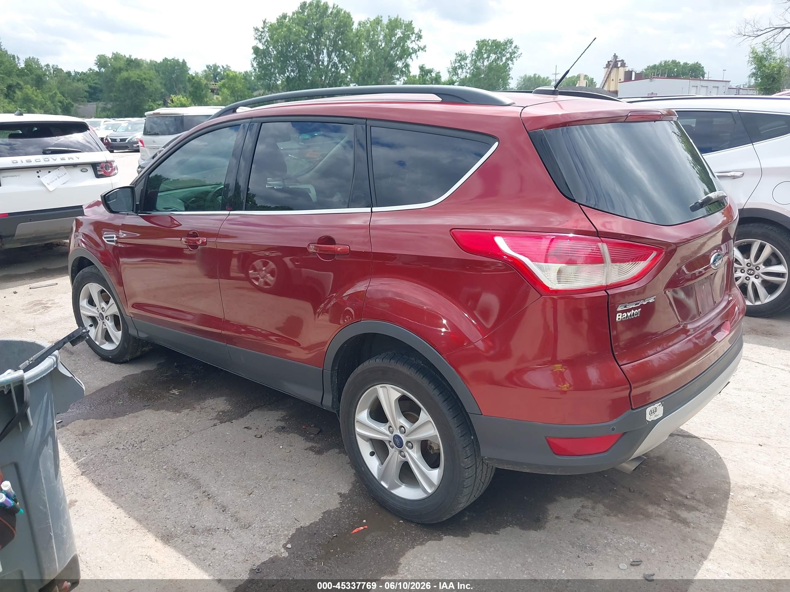 2014 Ford Escape Se Red vin: 1FMCU0GX4EUB79644