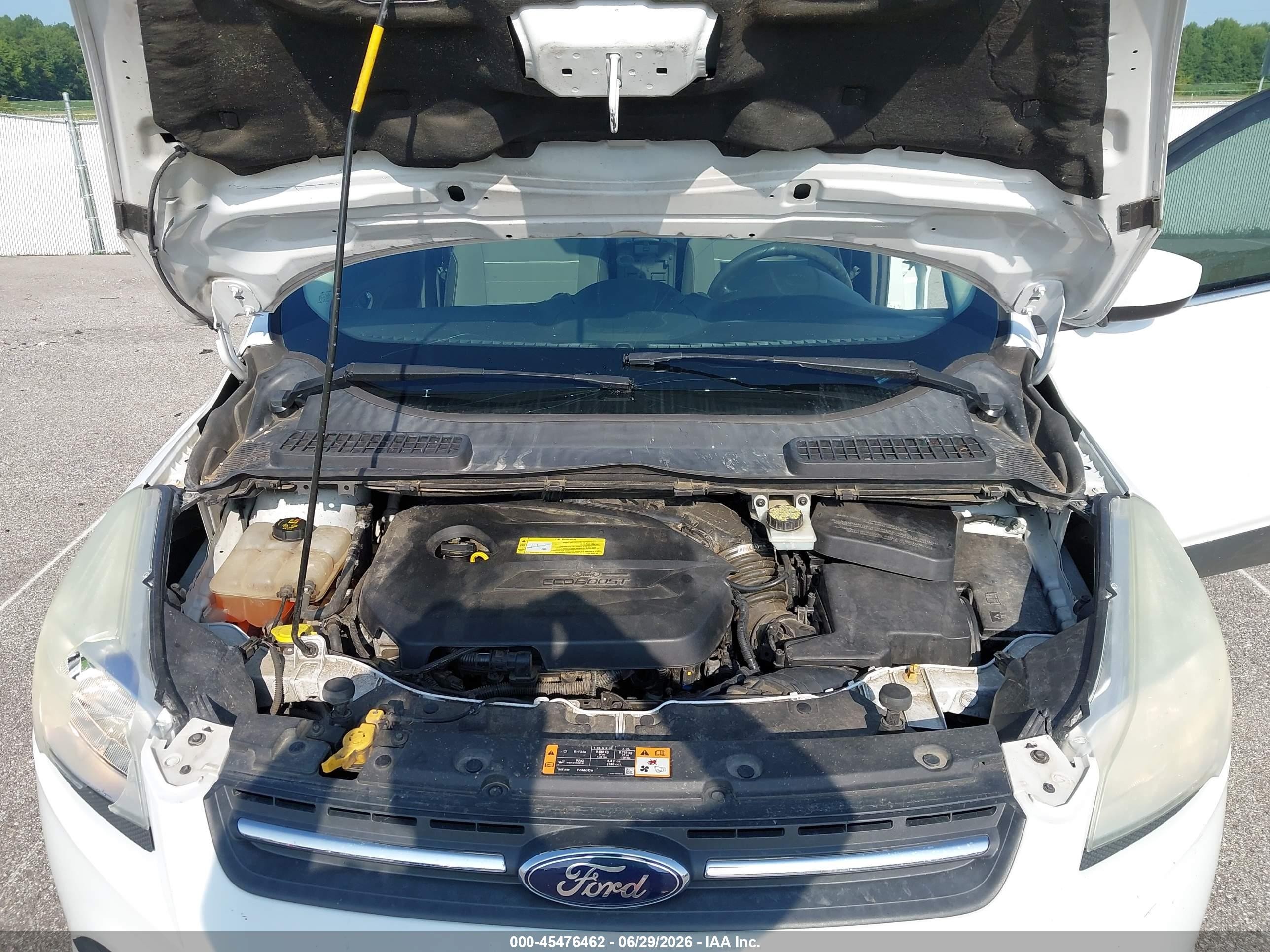 2014 Ford Escape Se White vin: 1FMCU0GX4EUB84178