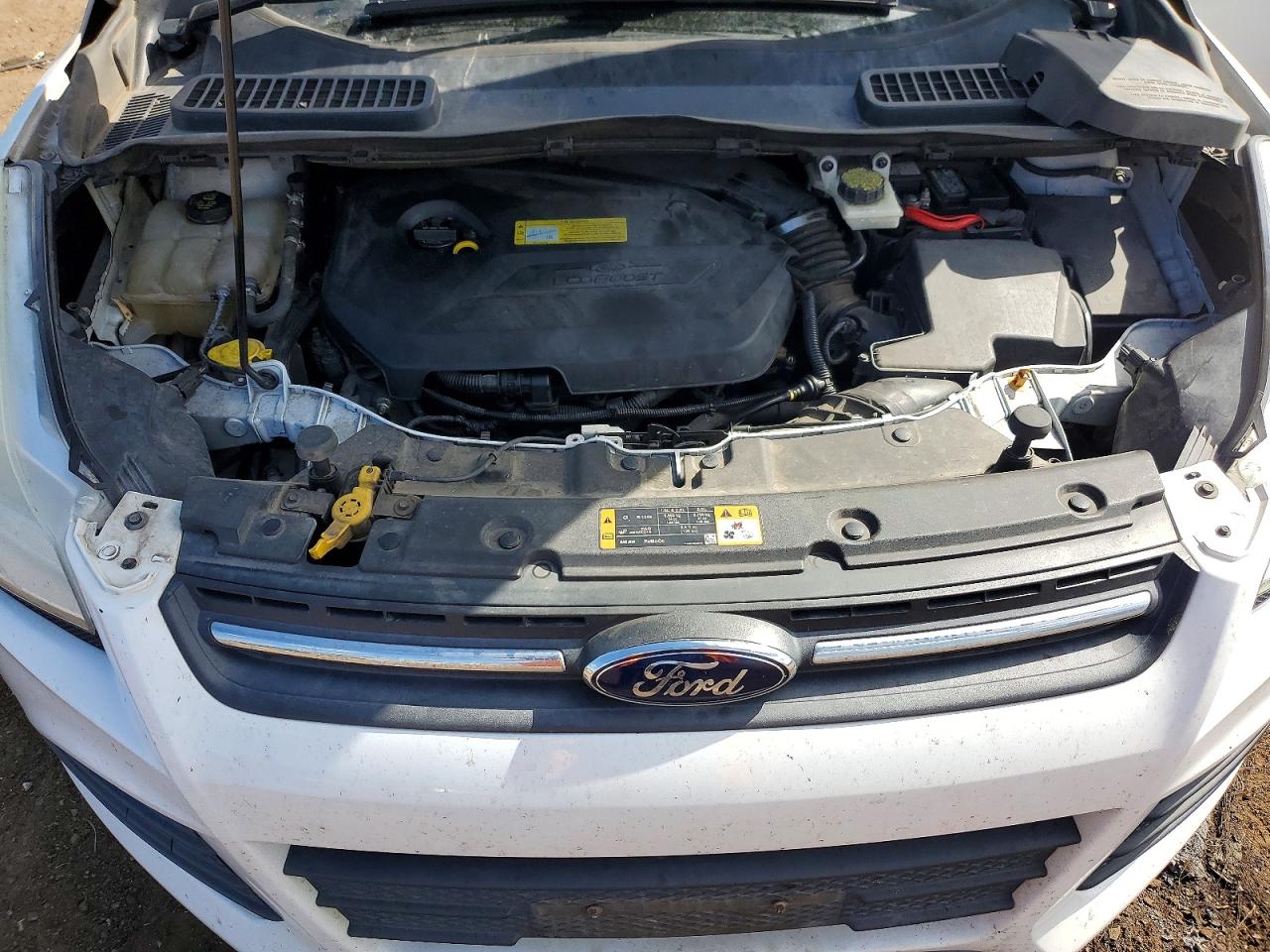 2014 Ford Escape Se White vin: 1FMCU0GX4EUB99652