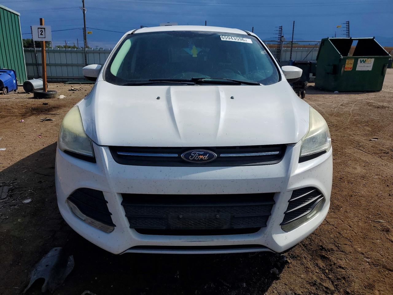 2014 Ford Escape Se White vin: 1FMCU0GX4EUB99652