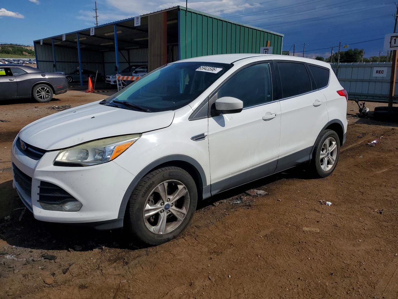 2014 Ford Escape Se White vin: 1FMCU0GX4EUB99652