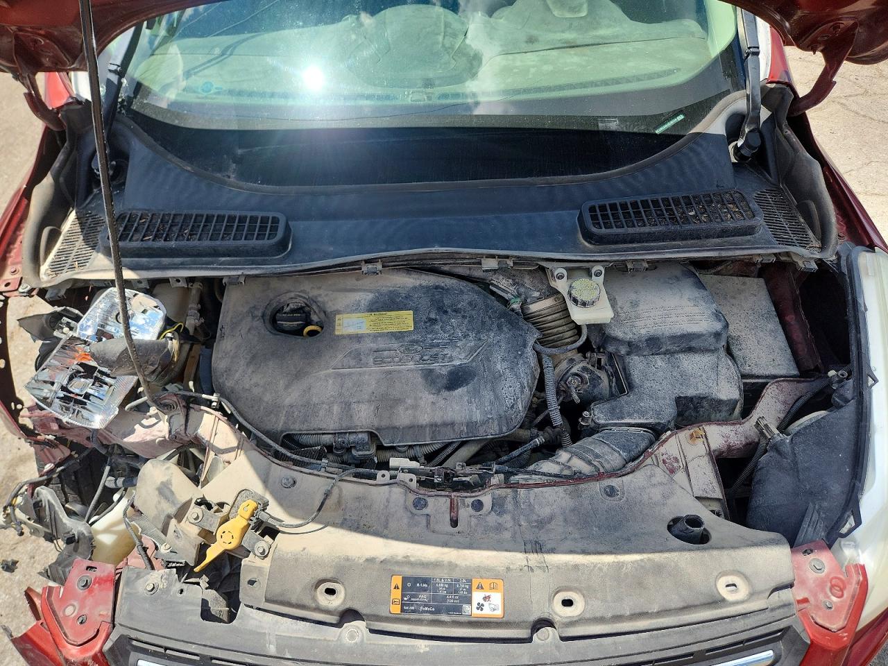 2014 Ford Escape Se Красный vin: 1FMCU0GX4EUC30124