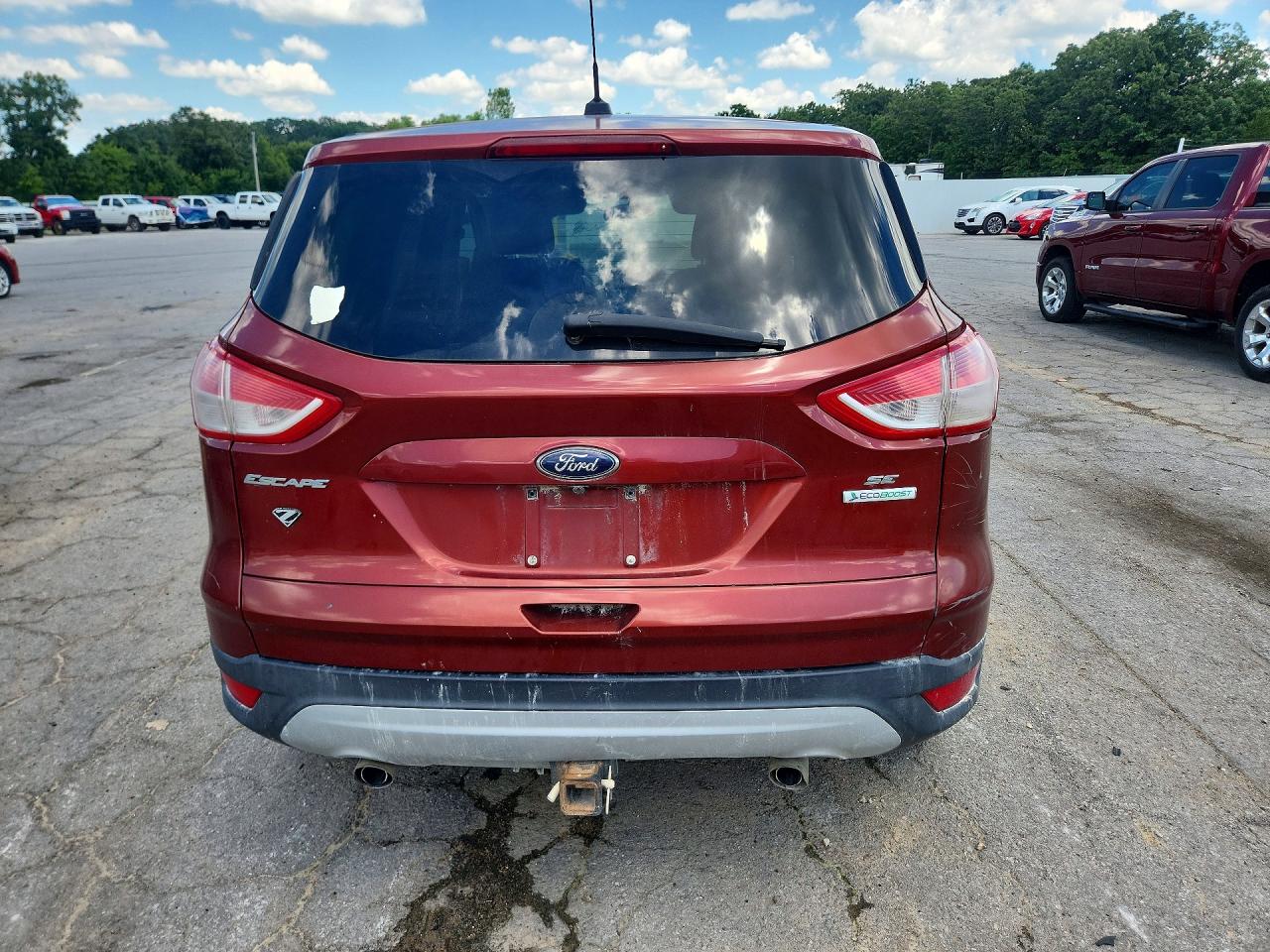 2014 Ford Escape Se Красный vin: 1FMCU0GX4EUC30124