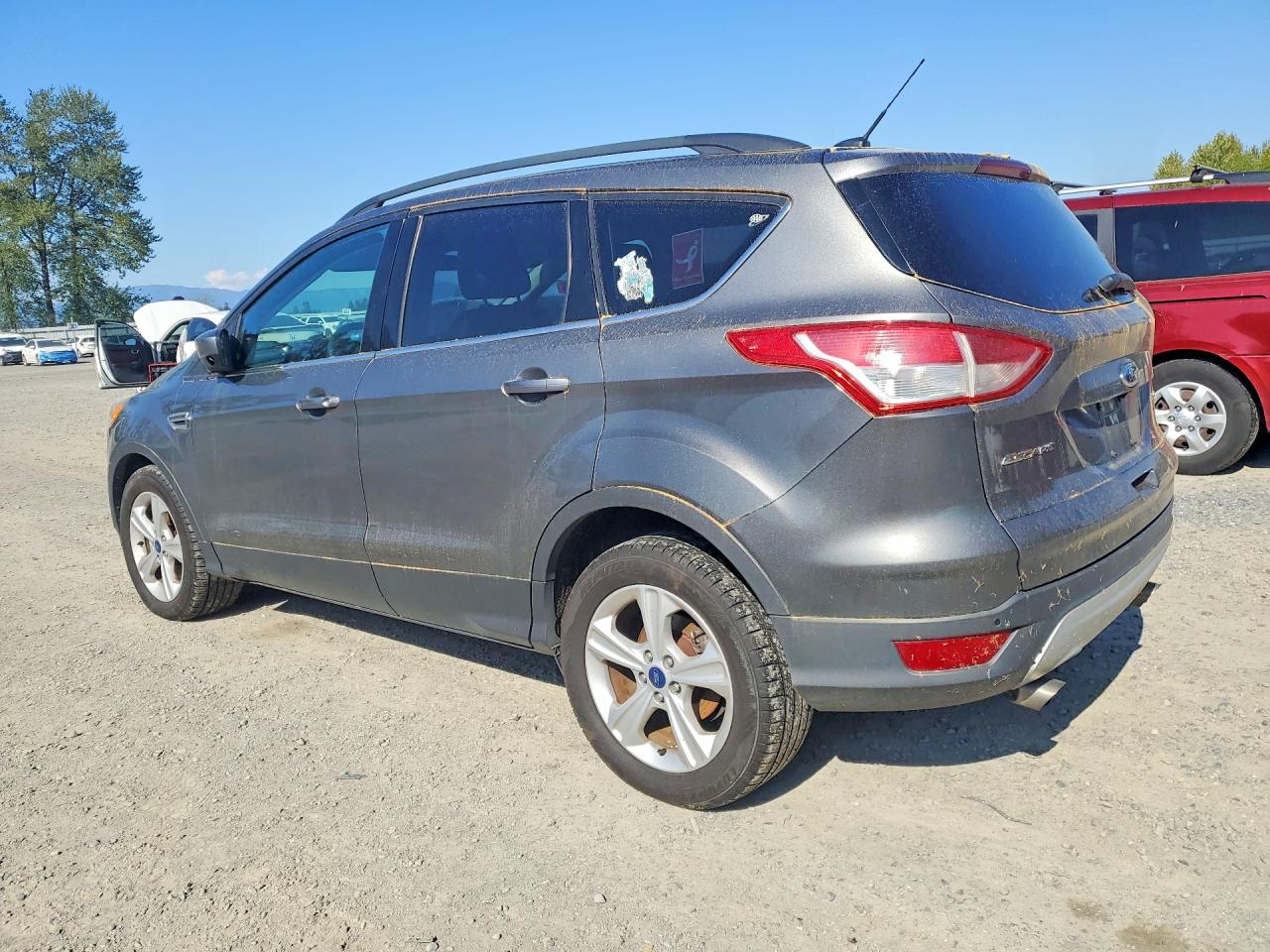 2014 Ford Escape Se Gray vin: 1FMCU0GX4EUC47120