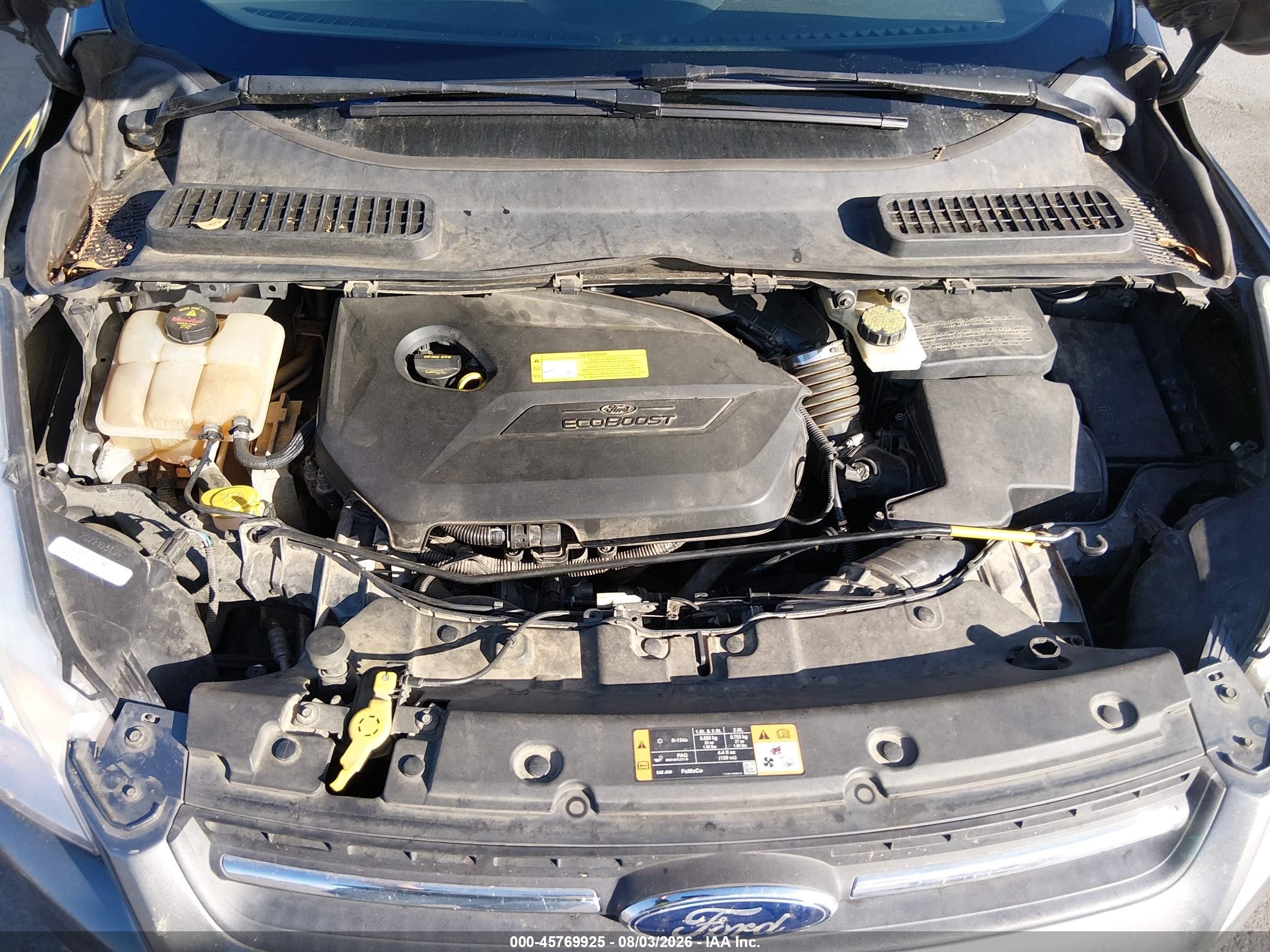 2014 Ford Escape Se Gray vin: 1FMCU0GX4EUD00088