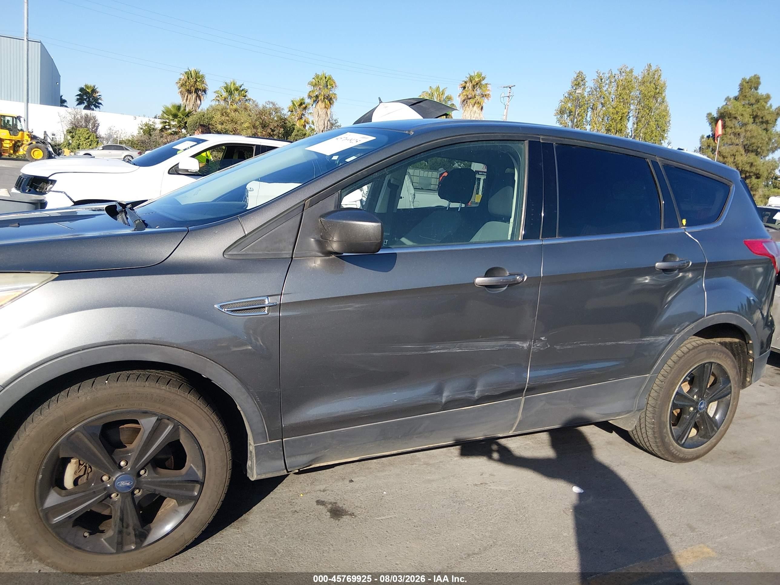 2014 Ford Escape Se Gray vin: 1FMCU0GX4EUD00088