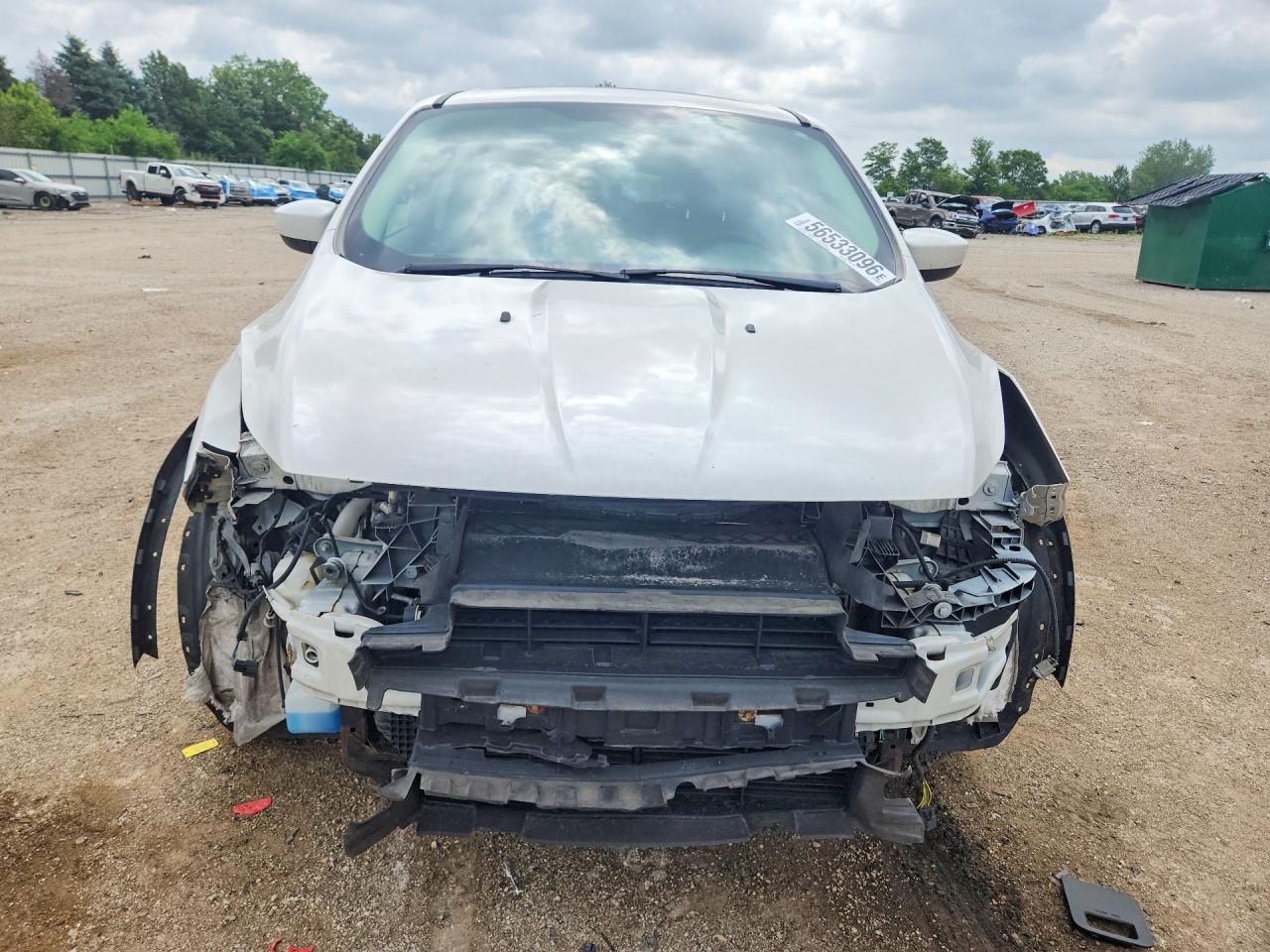 2014 Ford Escape Se White vin: 1FMCU0GX4EUD36136