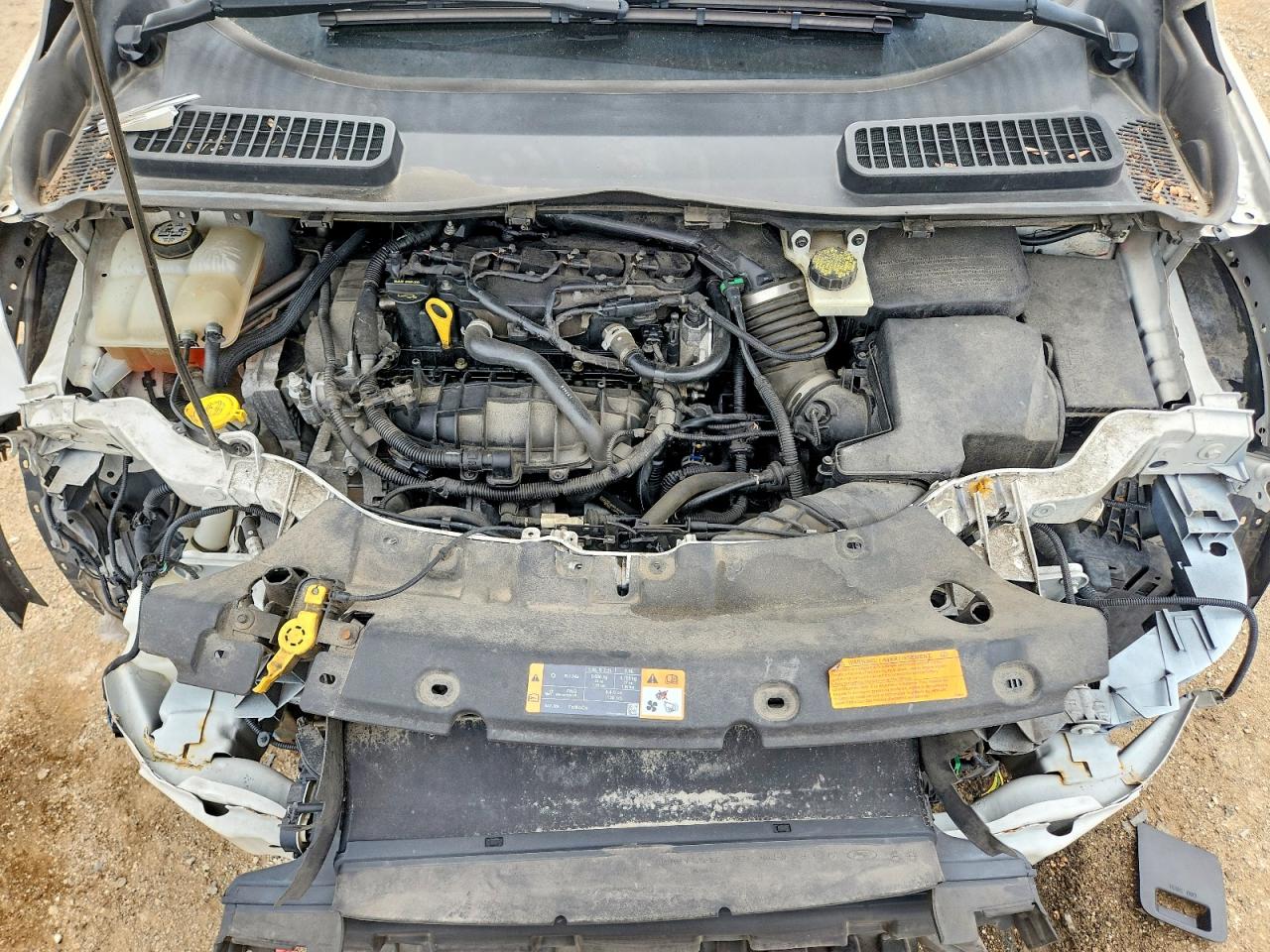 2014 Ford Escape Se White vin: 1FMCU0GX4EUD36136