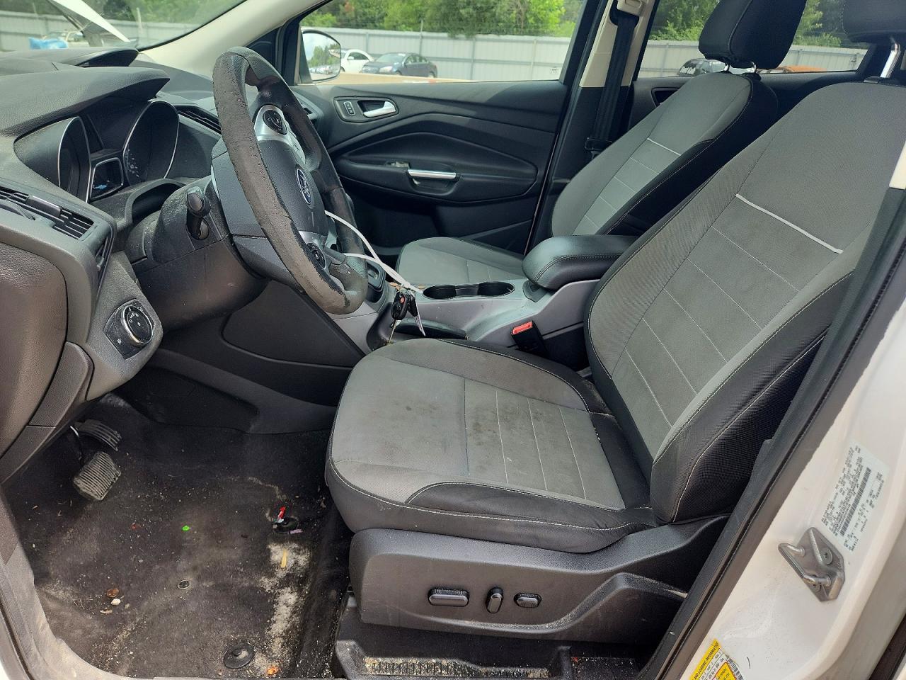 2014 Ford Escape Se White vin: 1FMCU0GX4EUD36136
