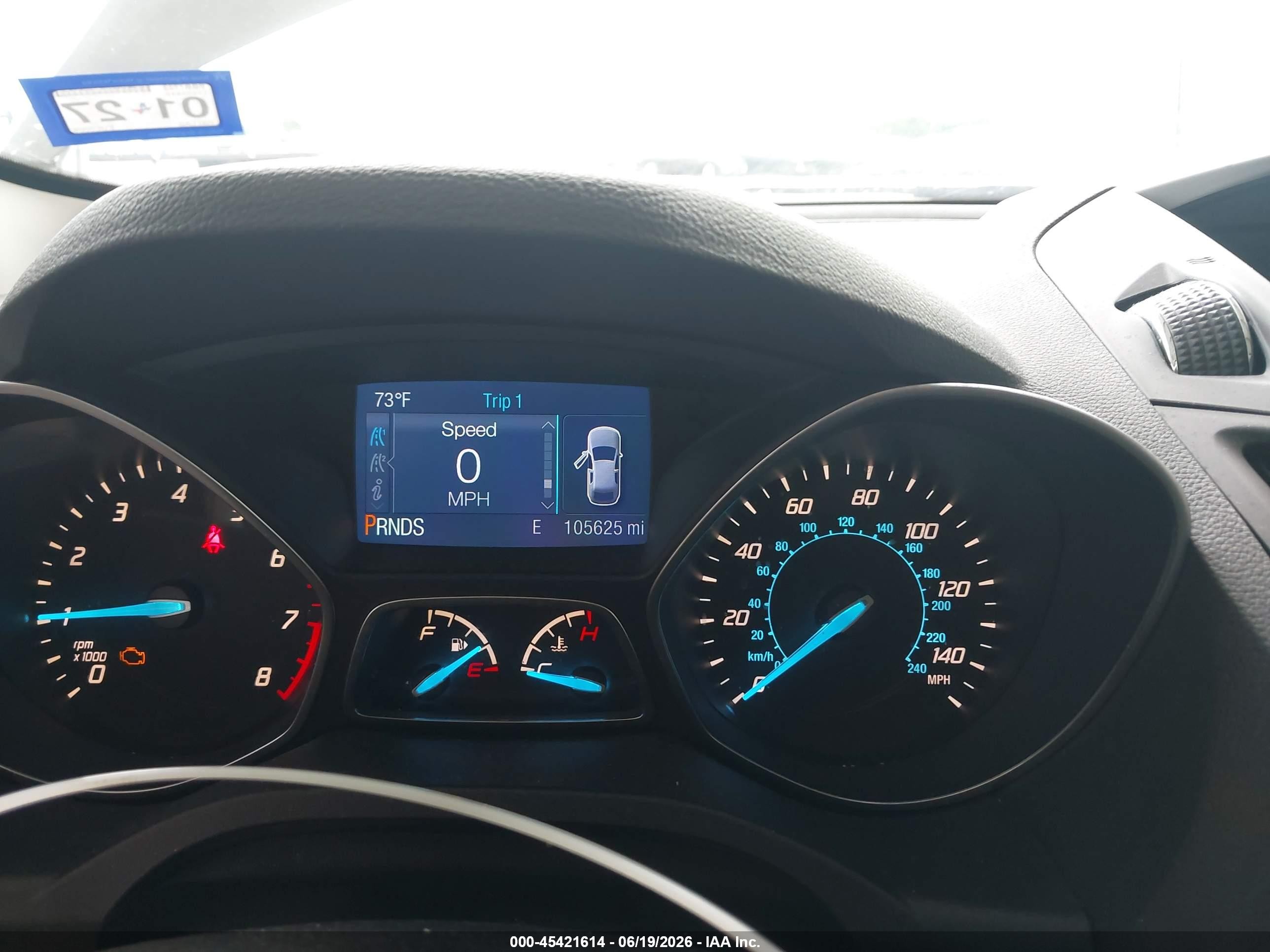 2014 Ford Escape Se White vin: 1FMCU0GX4EUE00093