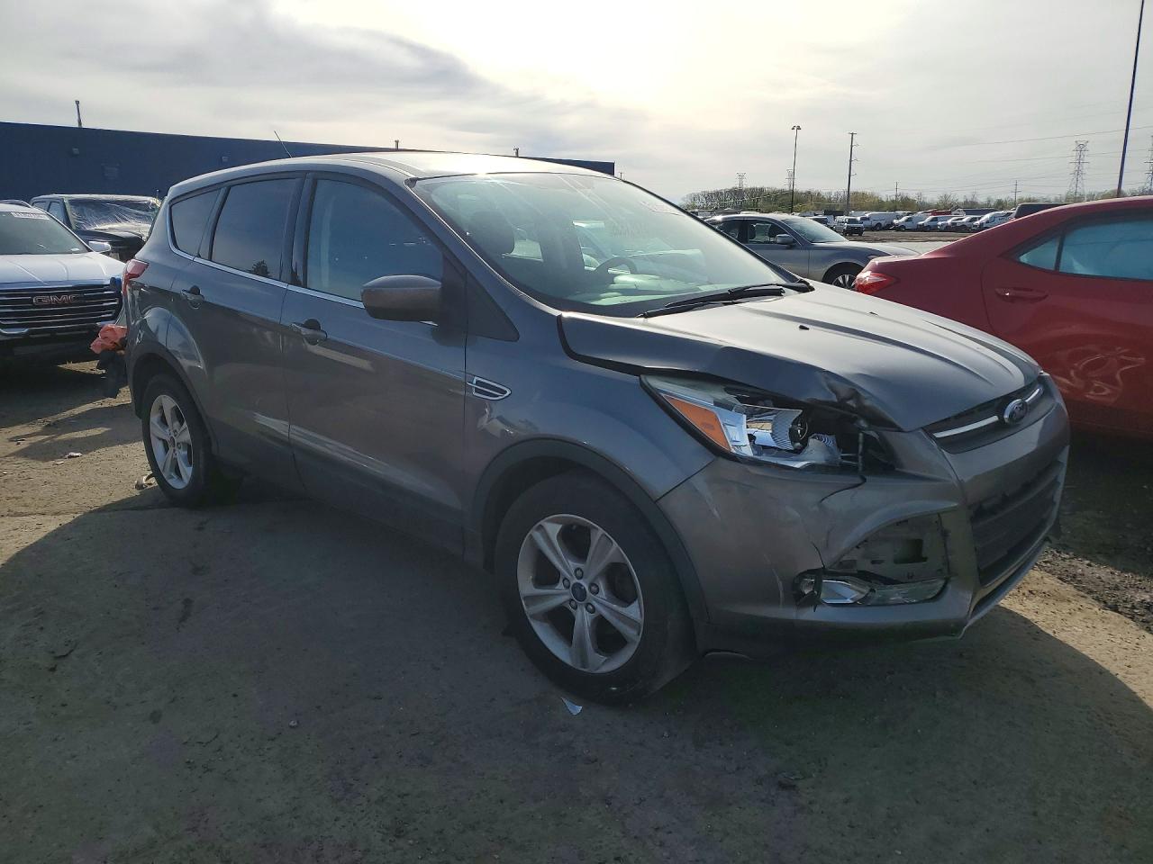 2014 Ford Escape Se Gray vin: 1FMCU0GX4EUE09442