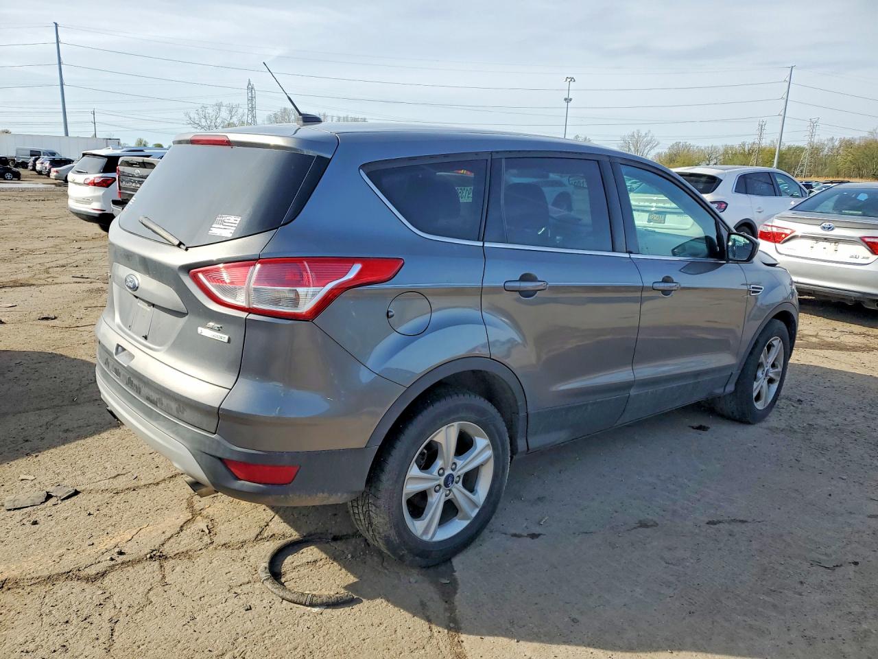 2014 Ford Escape Se Gray vin: 1FMCU0GX4EUE09442