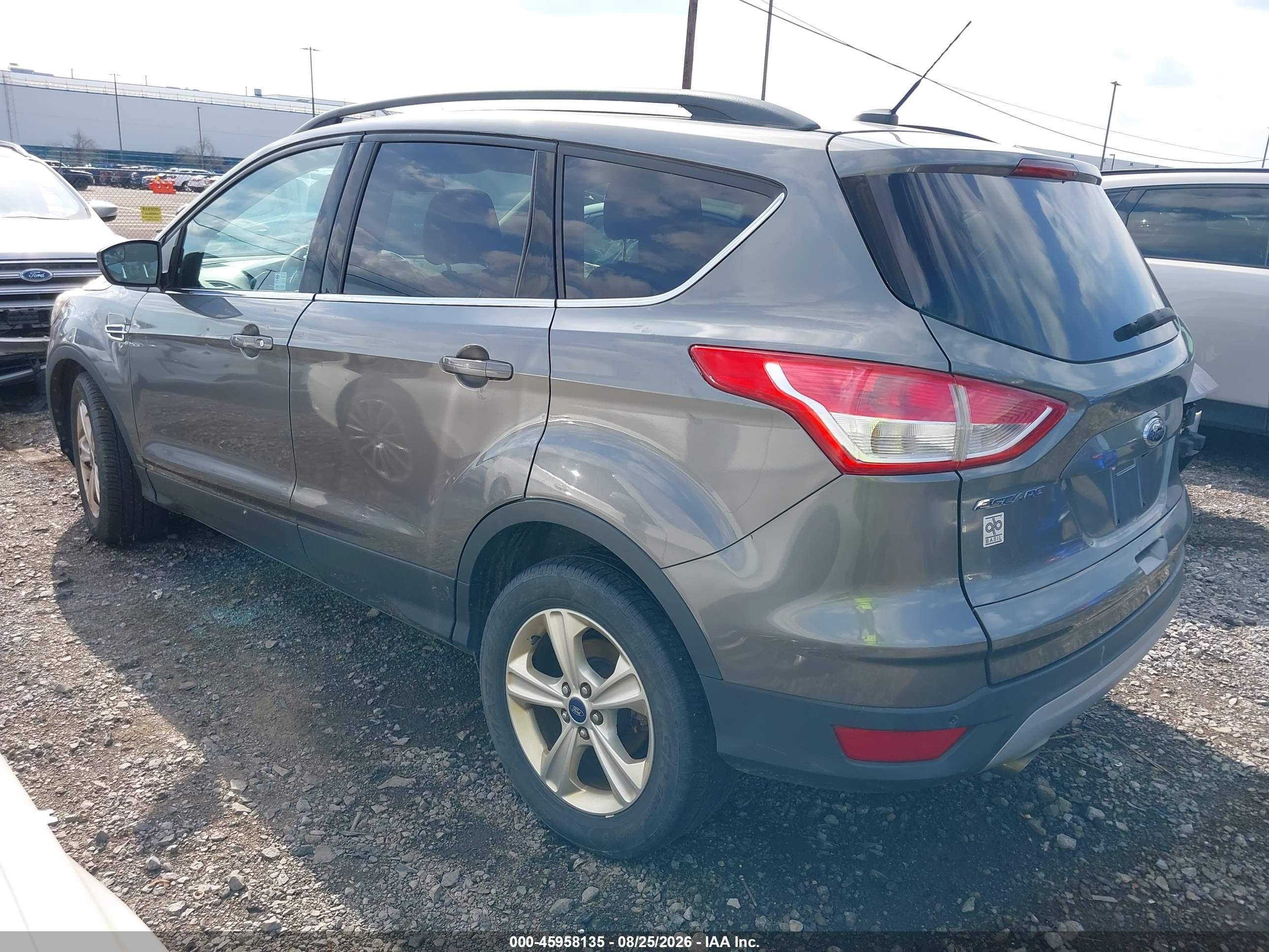 2014 Ford Escape Se Gray vin: 1FMCU0GX4EUE22806