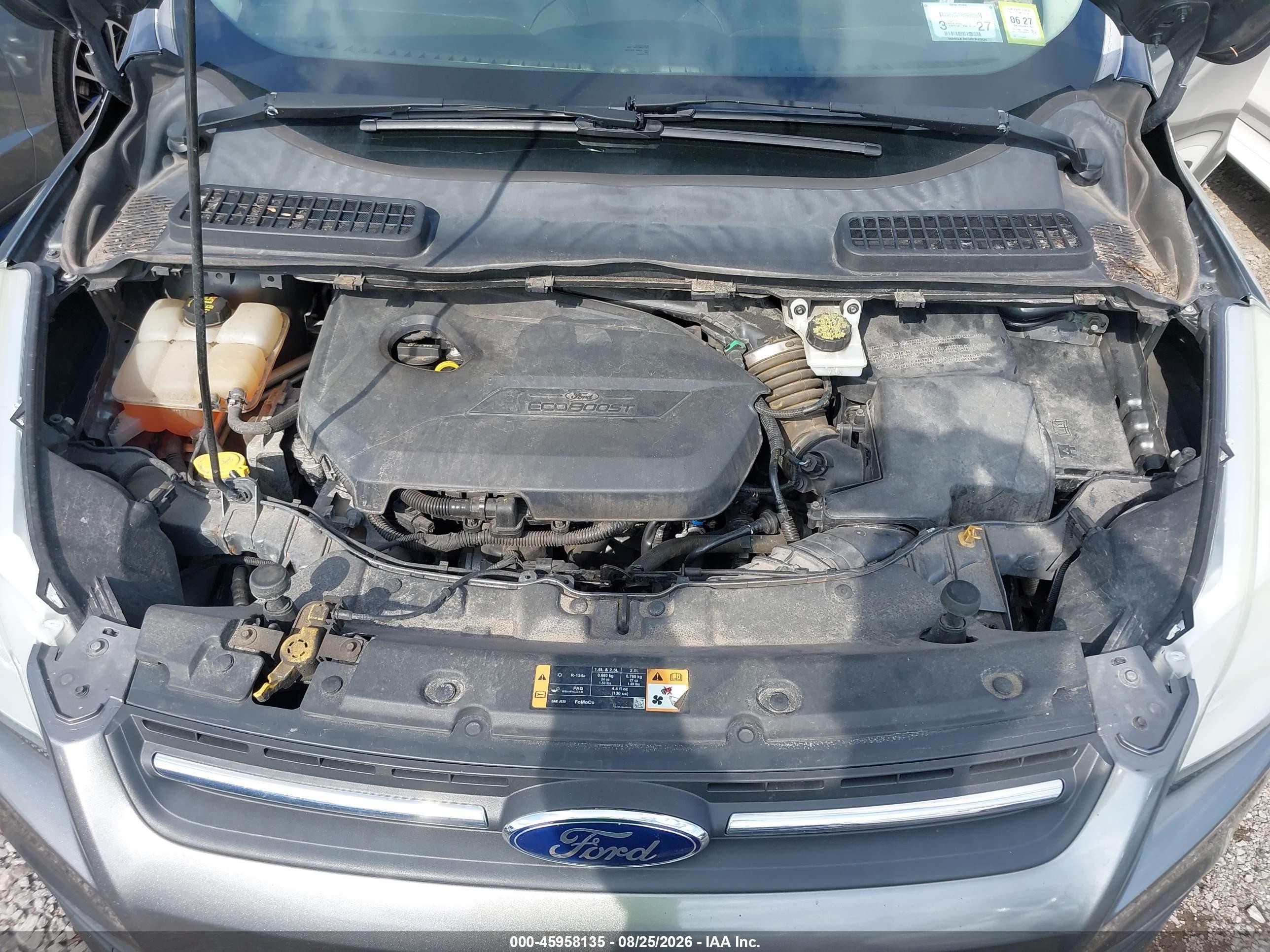 2014 Ford Escape Se Gray vin: 1FMCU0GX4EUE22806