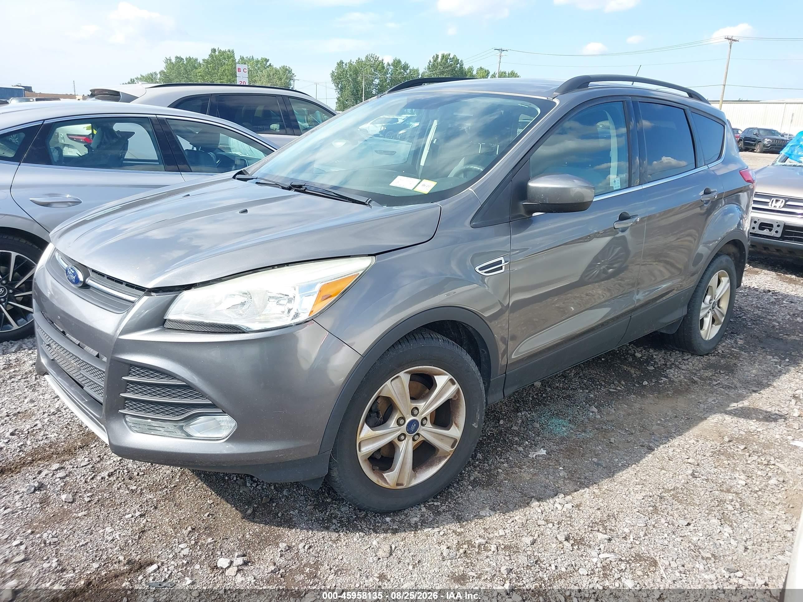 2014 Ford Escape Se Gray vin: 1FMCU0GX4EUE22806