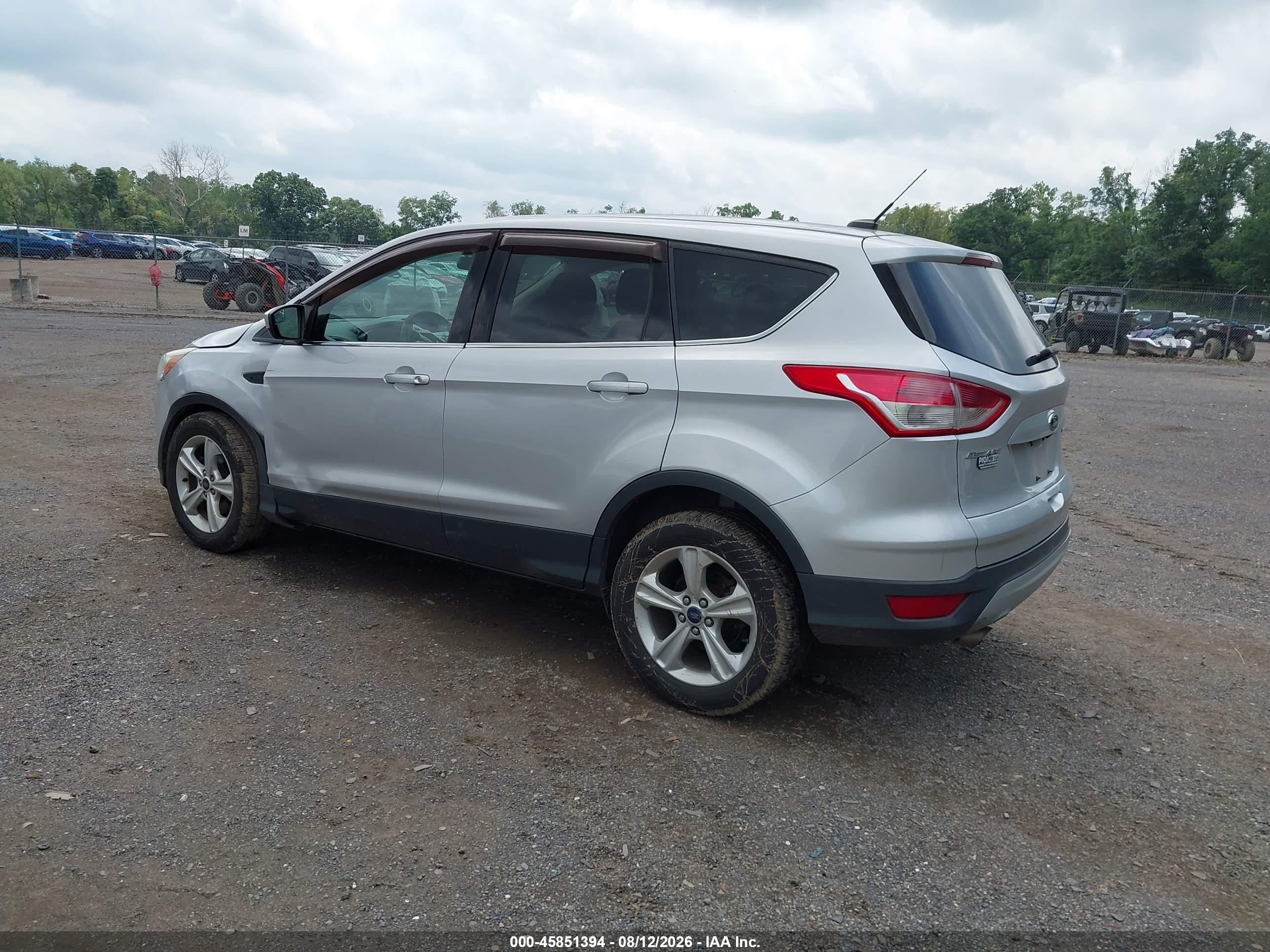 2014 Ford Escape Se Silver vin: 1FMCU0GX4EUE48824