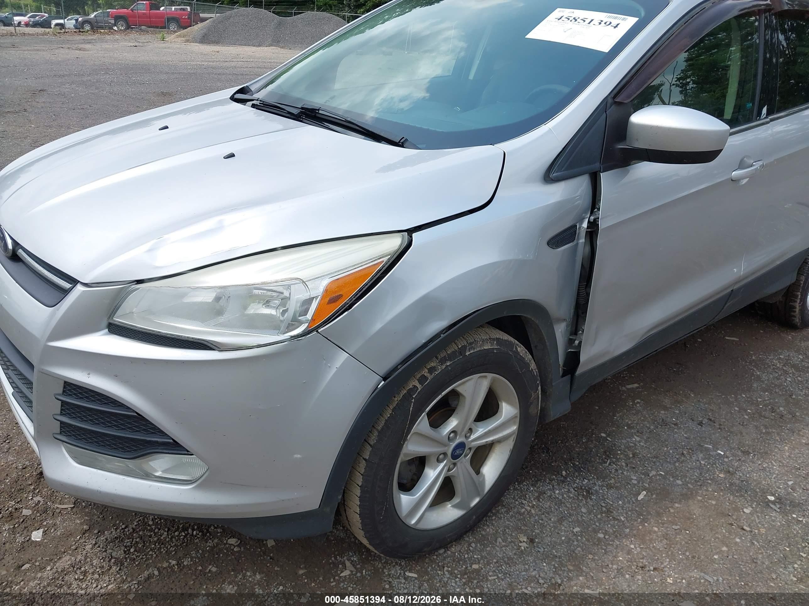 2014 Ford Escape Se Silver vin: 1FMCU0GX4EUE48824