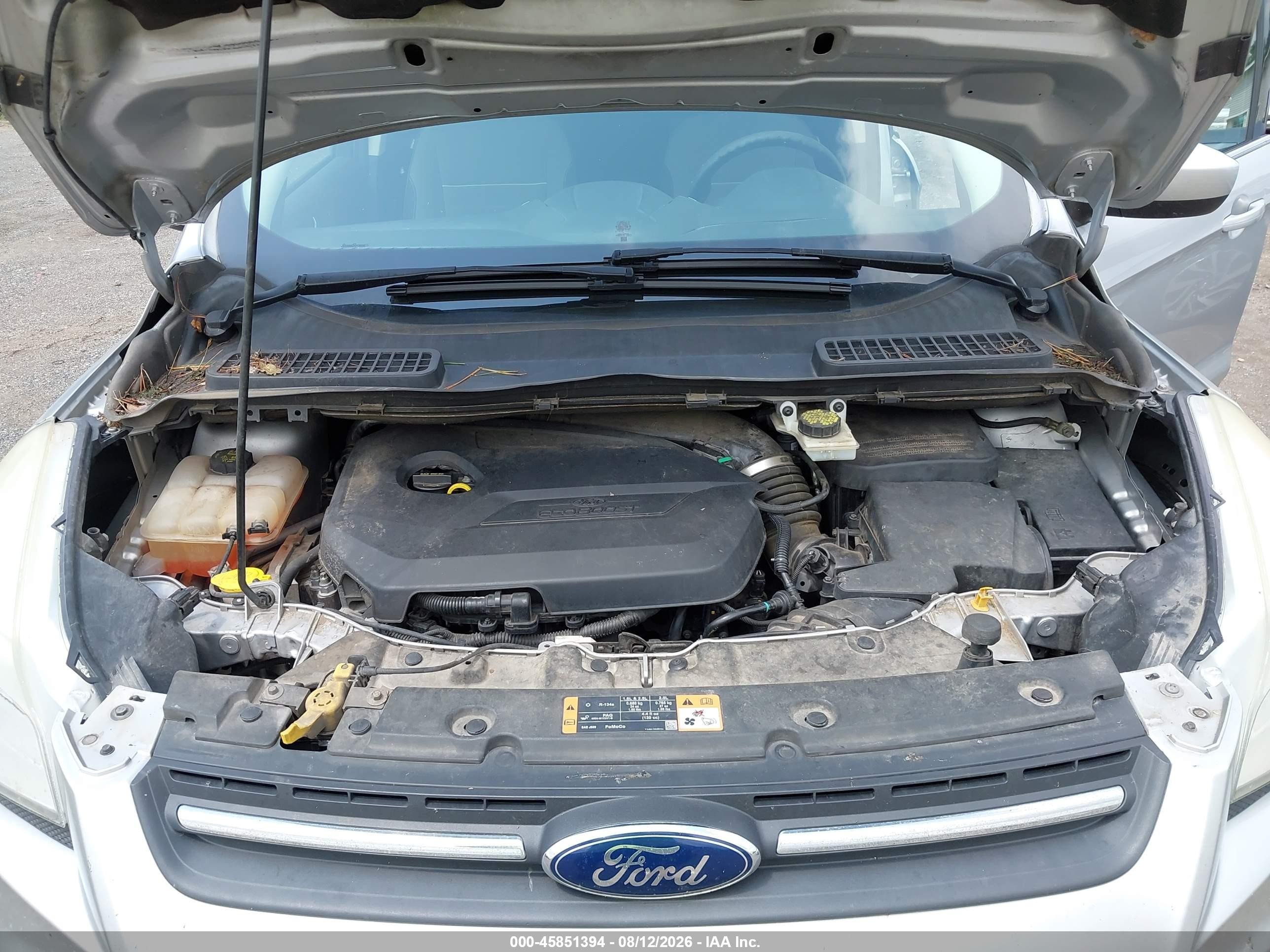 2014 Ford Escape Se Silver vin: 1FMCU0GX4EUE48824