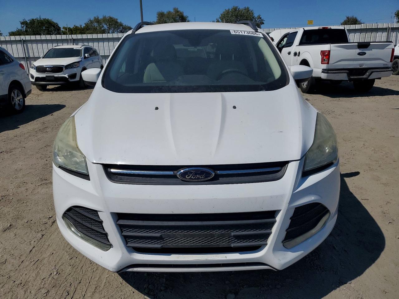 2015 Ford Escape Se White vin: 1FMCU0GX4FUA25615
