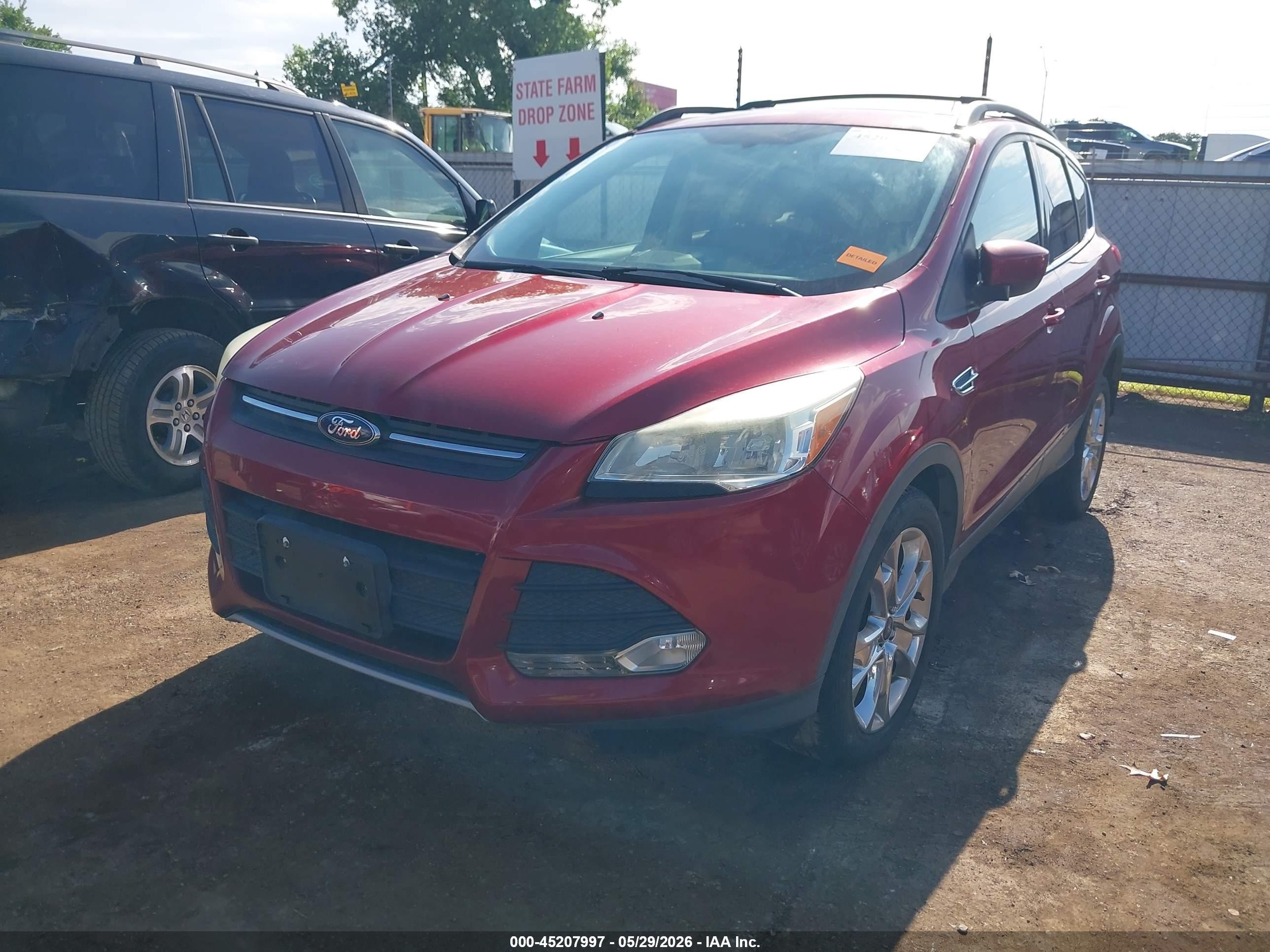 2015 Ford Escape Se Red vin: 1FMCU0GX4FUA40082