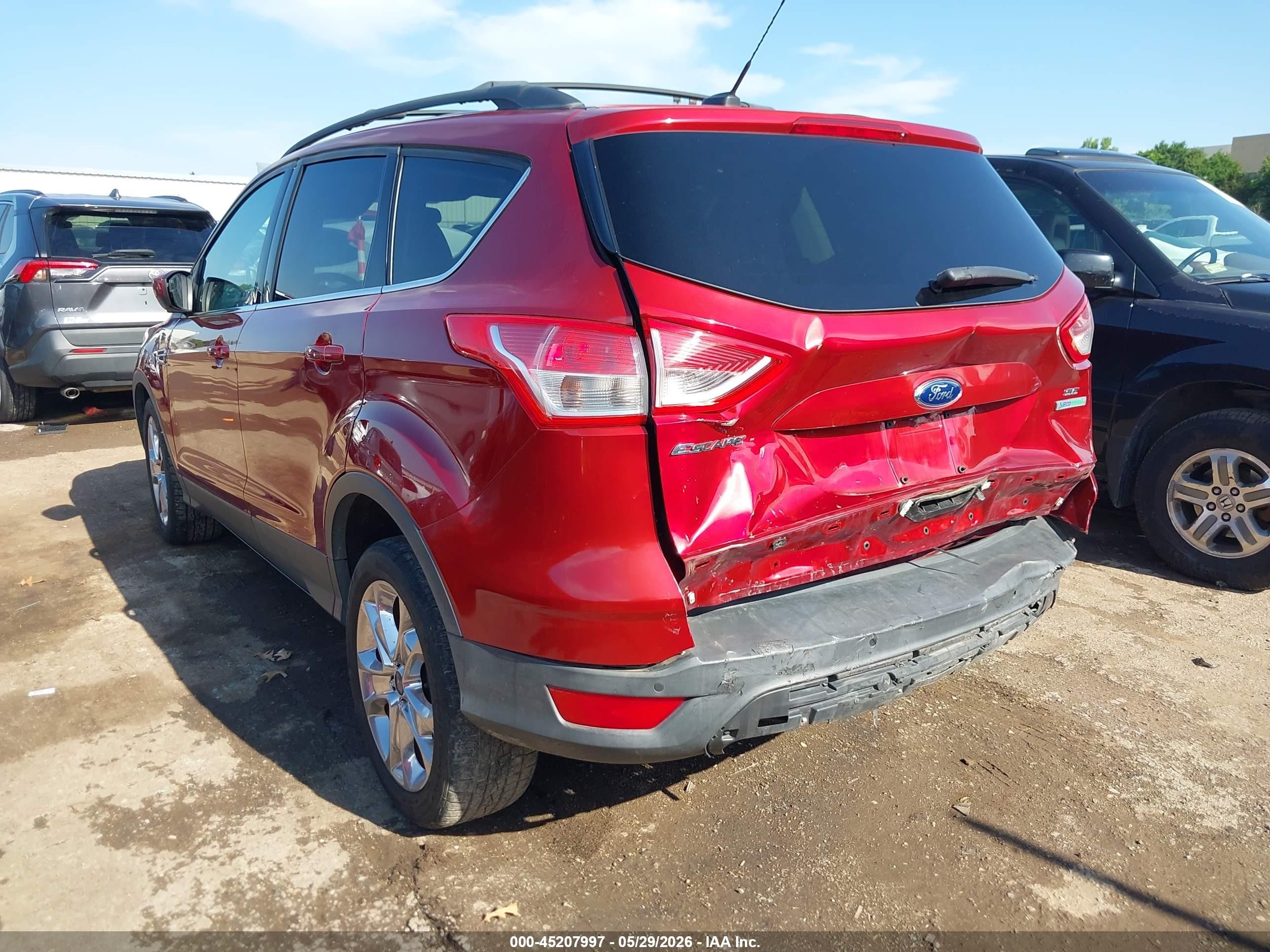 2015 Ford Escape Se Red vin: 1FMCU0GX4FUA40082
