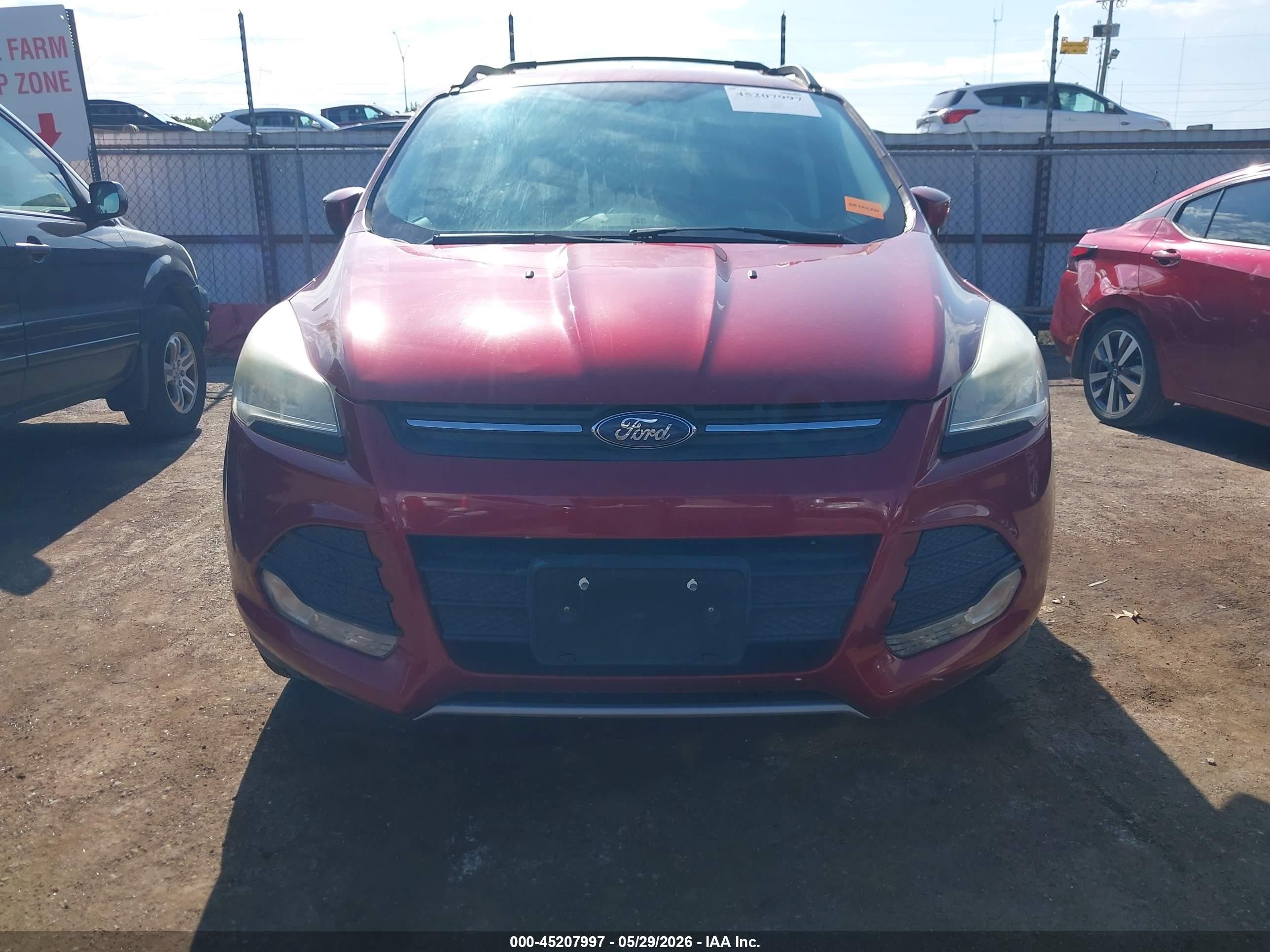 2015 Ford Escape Se Red vin: 1FMCU0GX4FUA40082