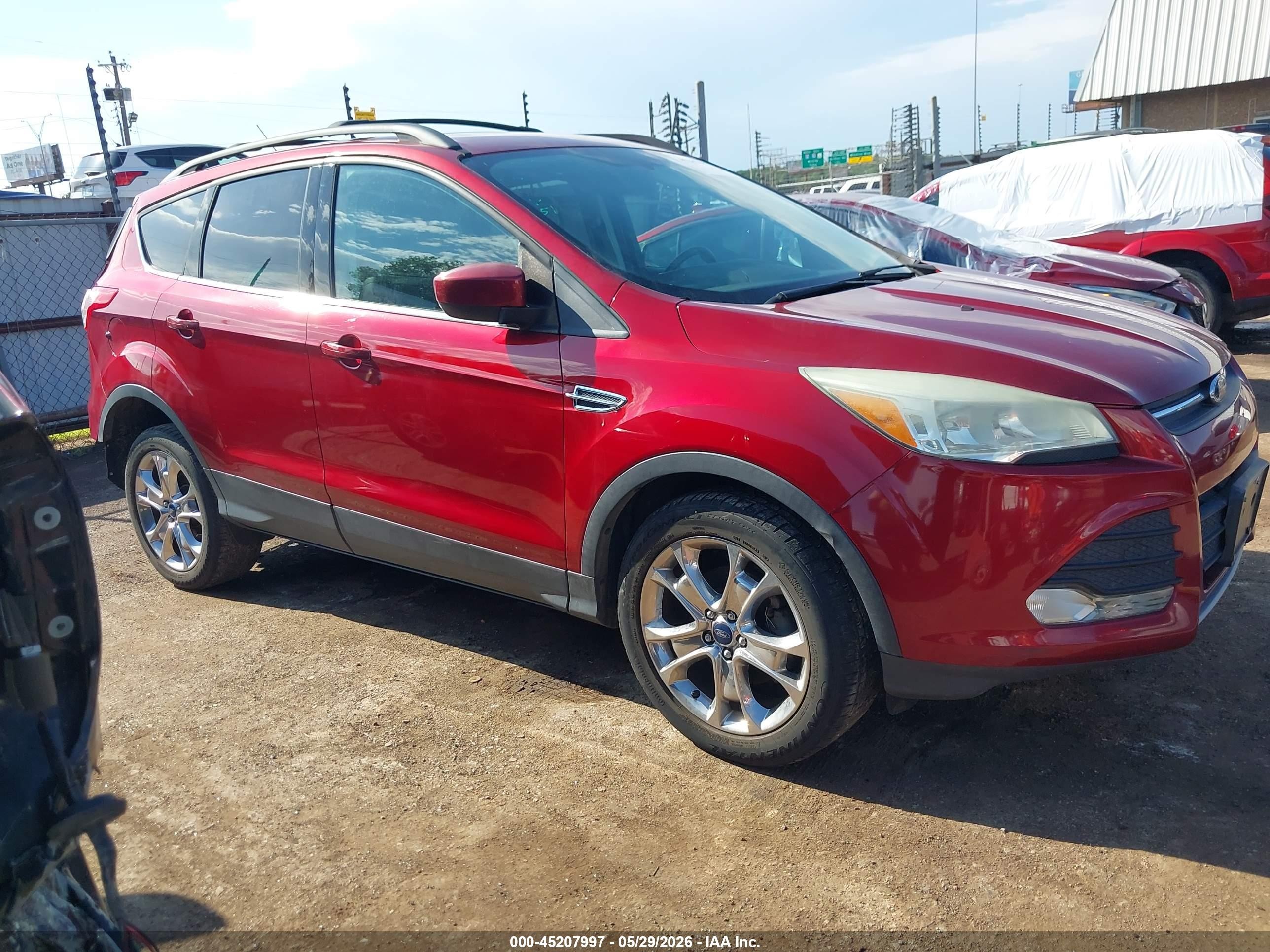 2015 Ford Escape Se Red vin: 1FMCU0GX4FUA40082