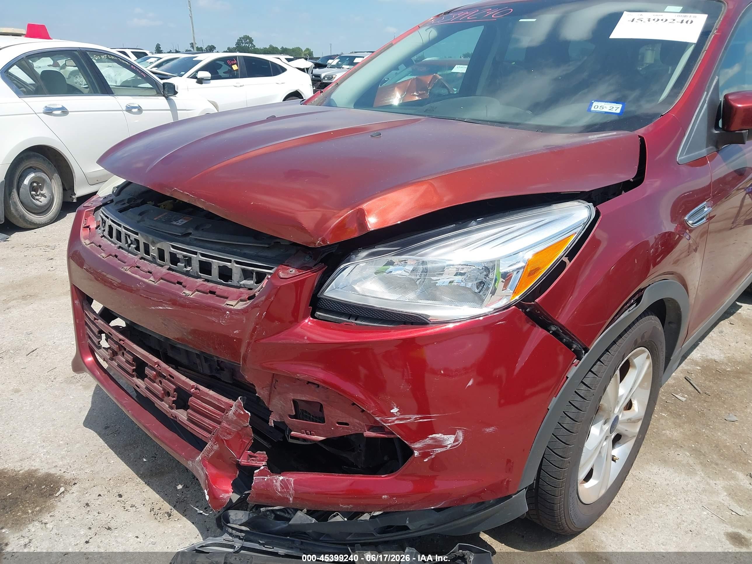 2015 Ford Escape Se Orange vin: 1FMCU0GX4FUA64060
