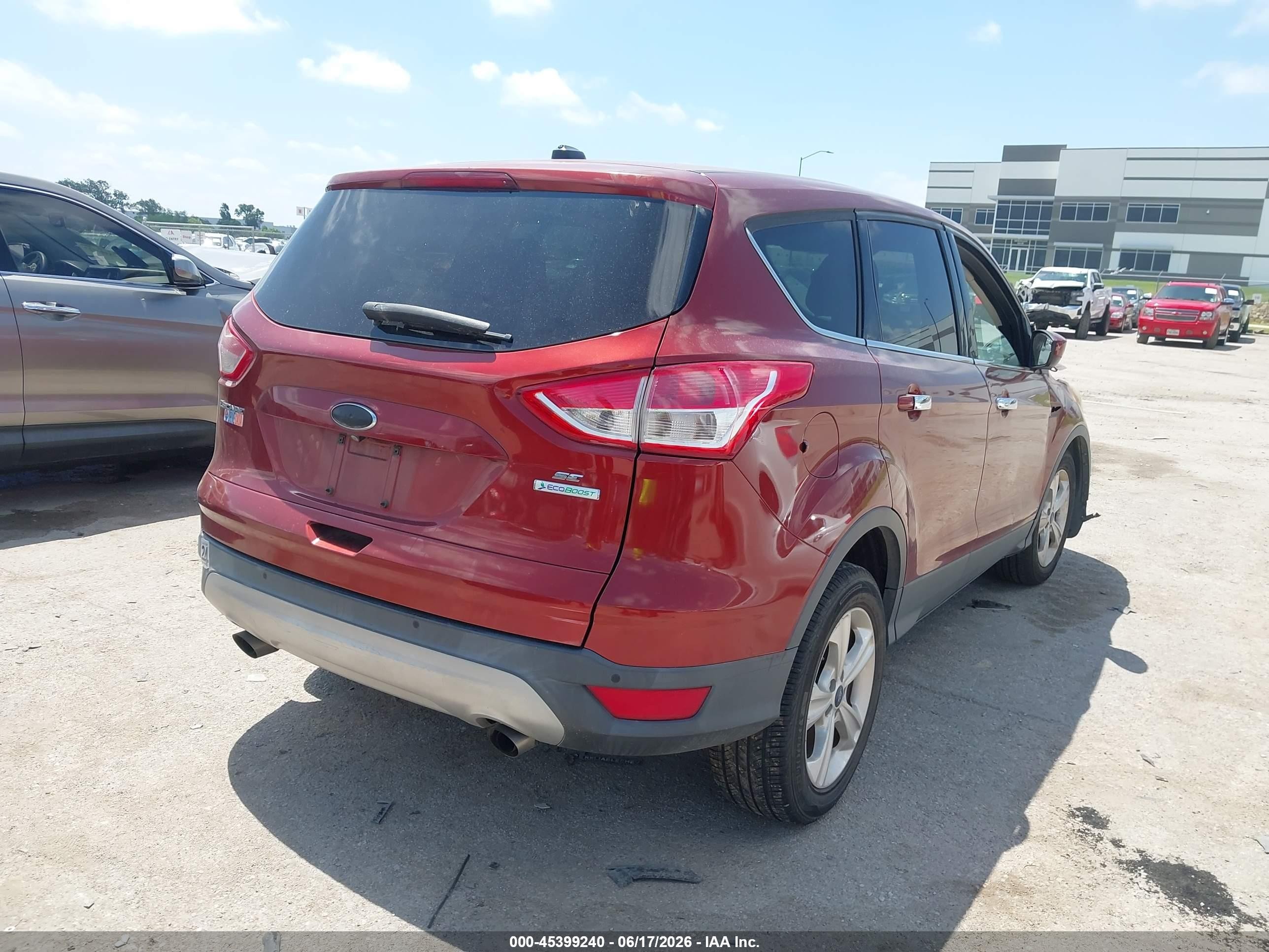 2015 Ford Escape Se Orange vin: 1FMCU0GX4FUA64060