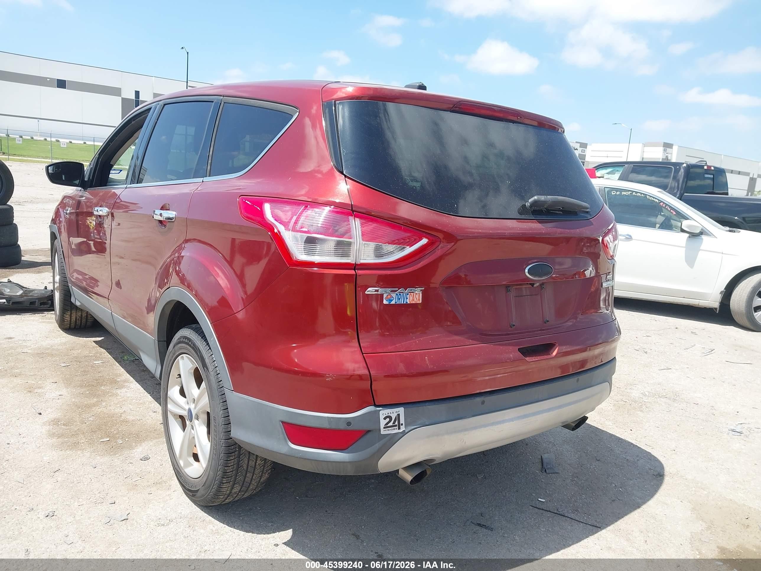 2015 Ford Escape Se Orange vin: 1FMCU0GX4FUA64060