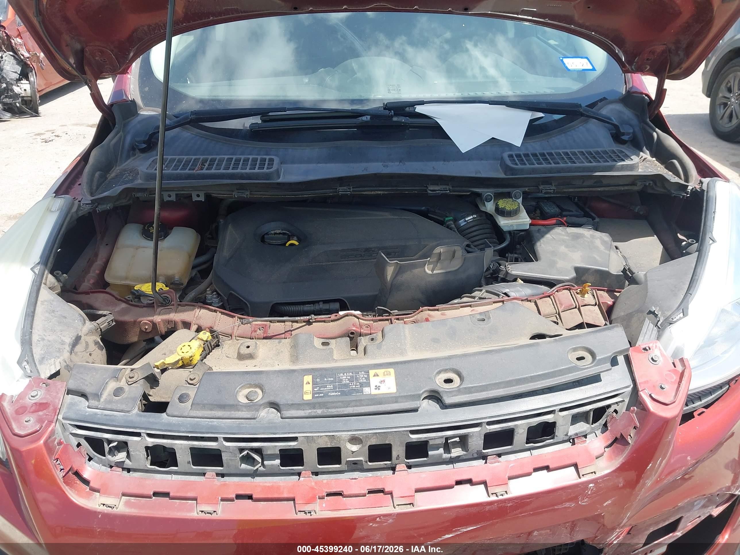 2015 Ford Escape Se Orange vin: 1FMCU0GX4FUA64060