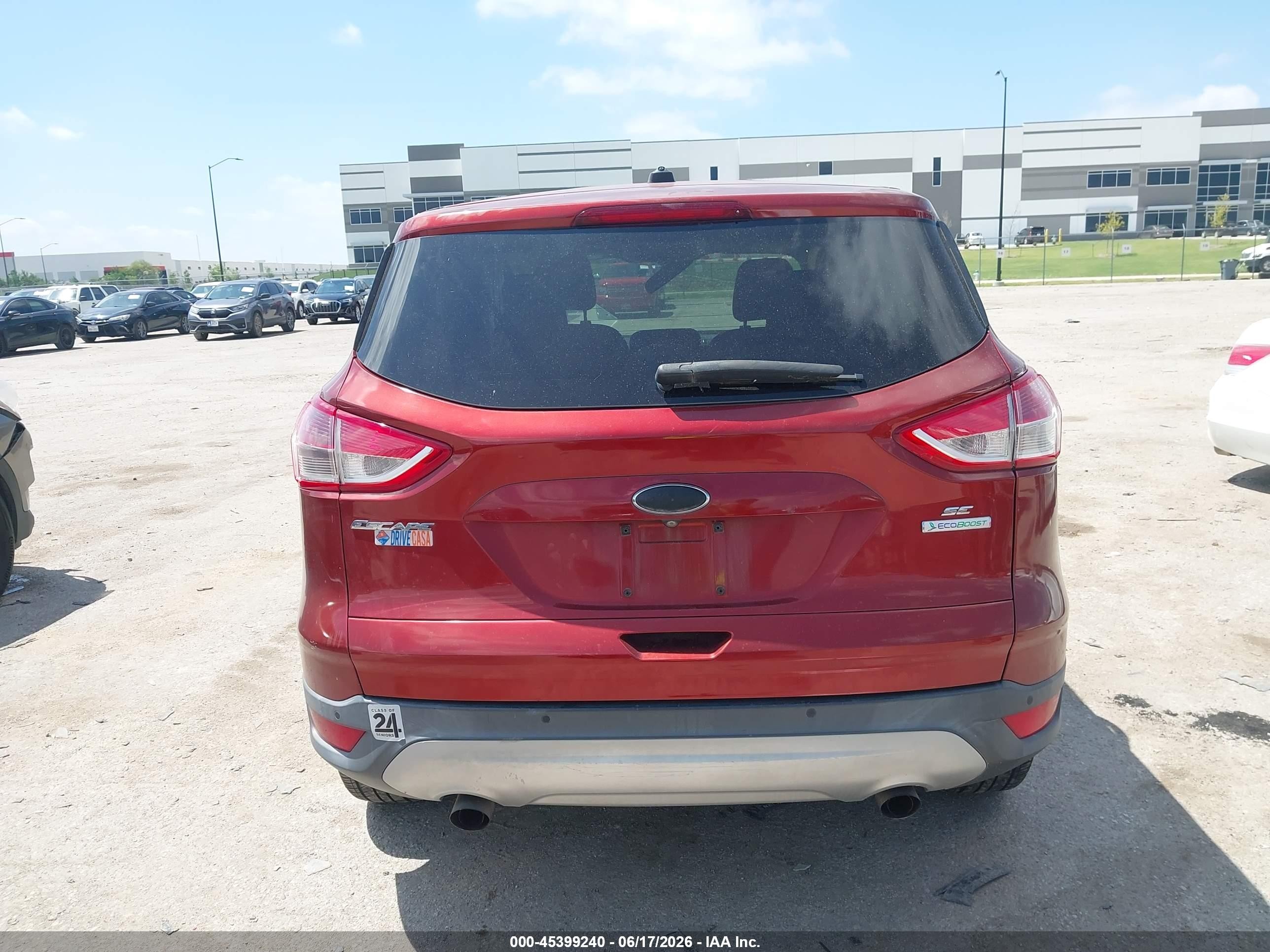 2015 Ford Escape Se Orange vin: 1FMCU0GX4FUA64060