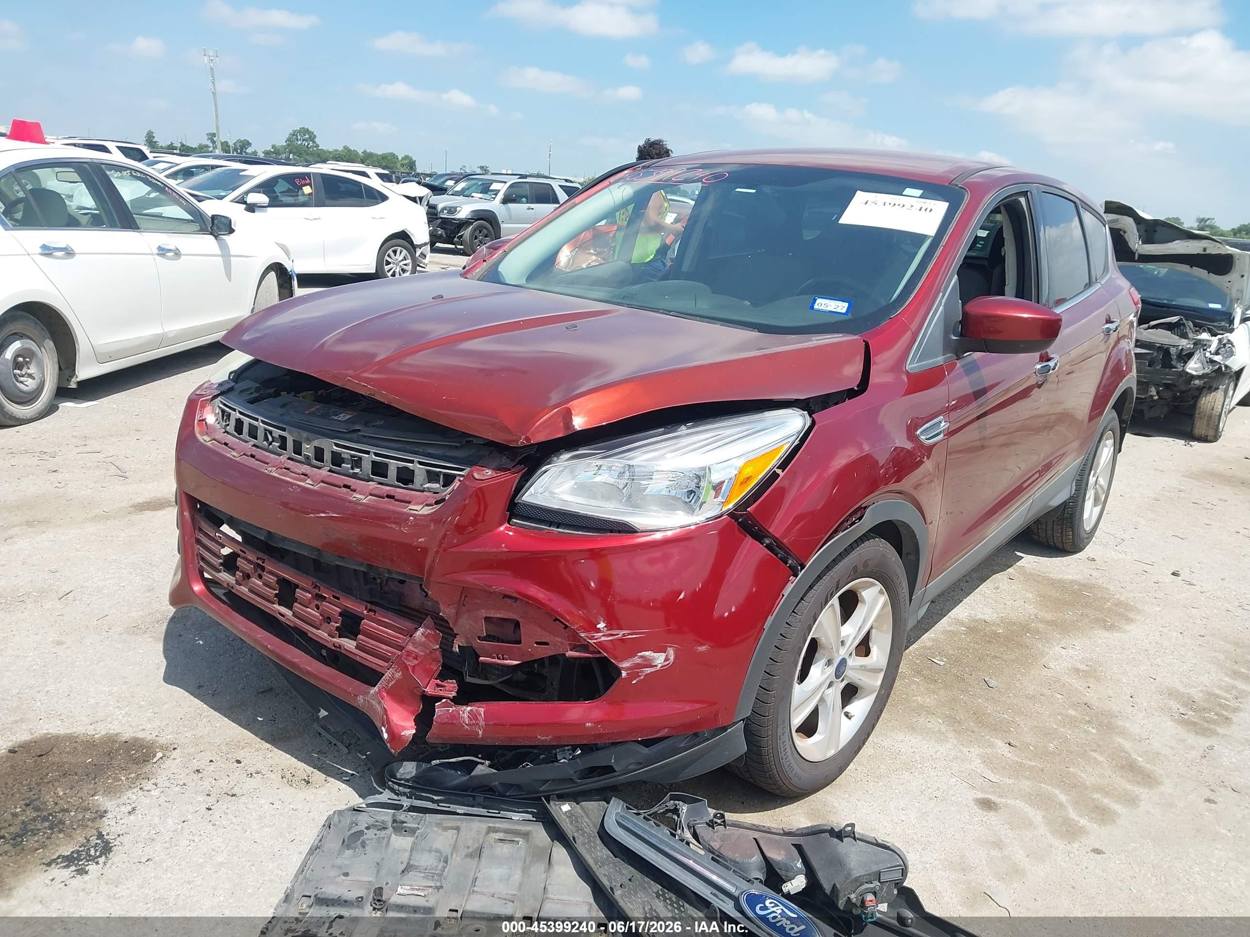 2015 Ford Escape Se Orange vin: 1FMCU0GX4FUA64060