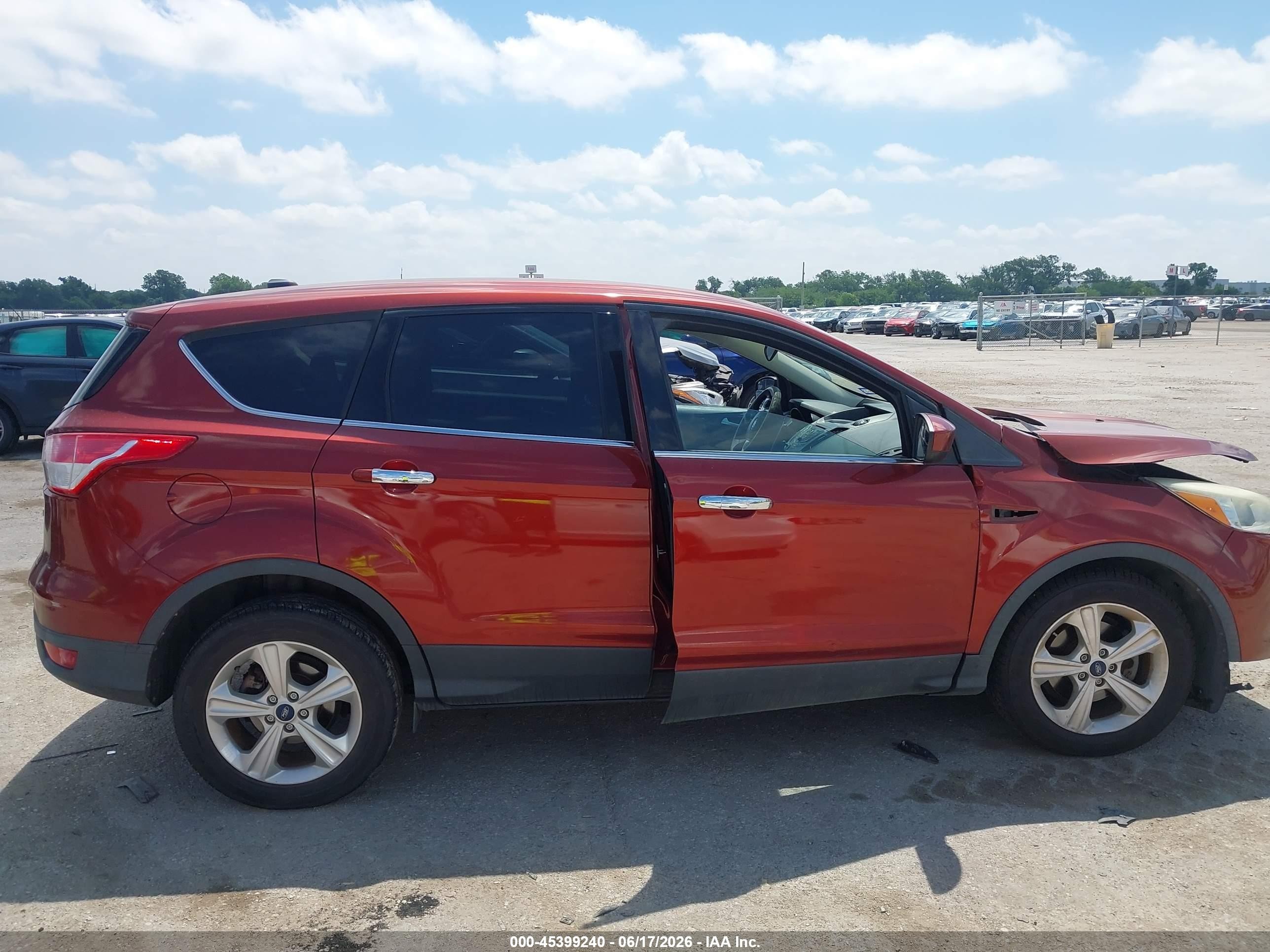 2015 Ford Escape Se Orange vin: 1FMCU0GX4FUA64060