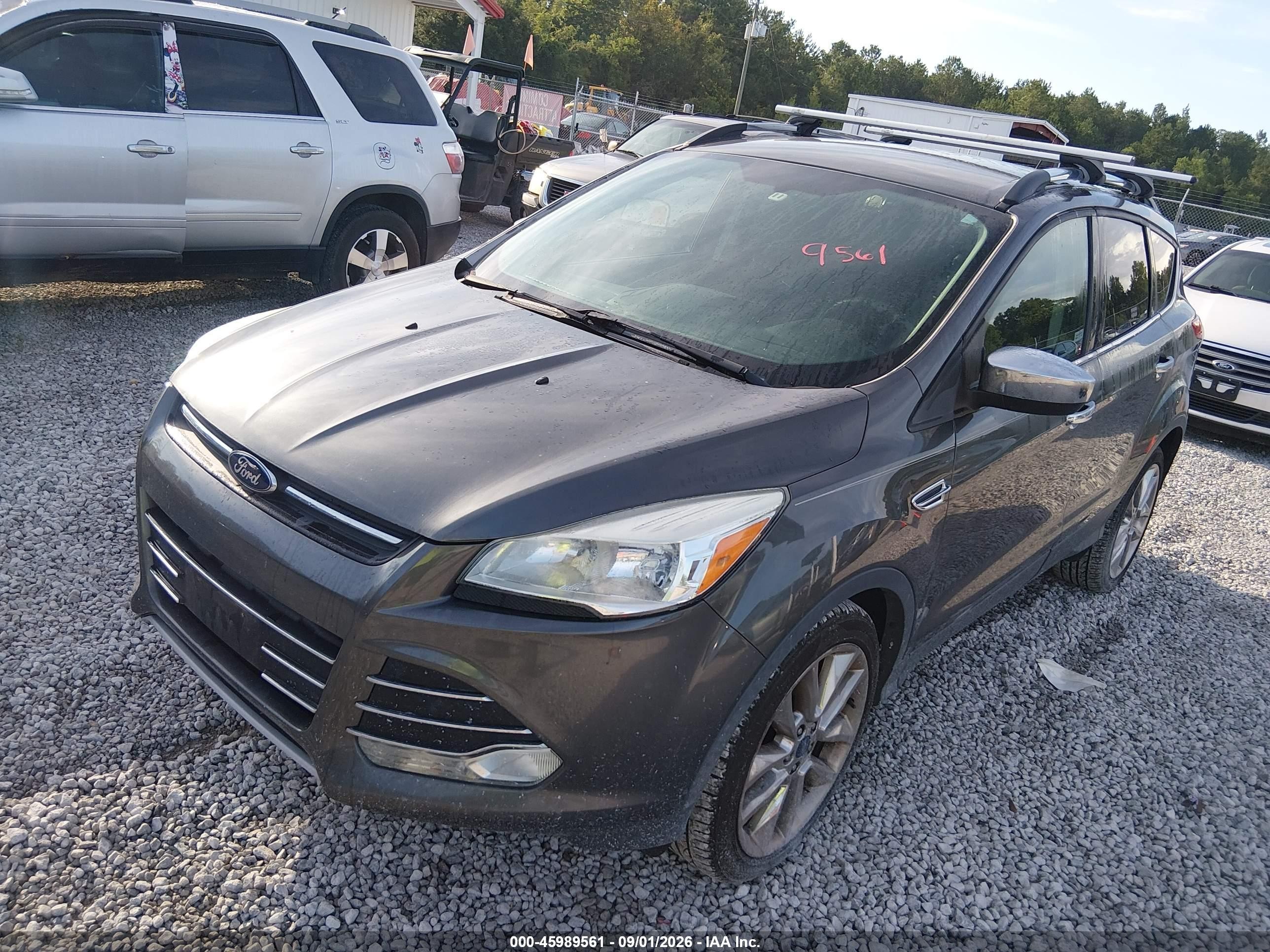 2015 Ford Escape Se Gray vin: 1FMCU0GX4FUA76841