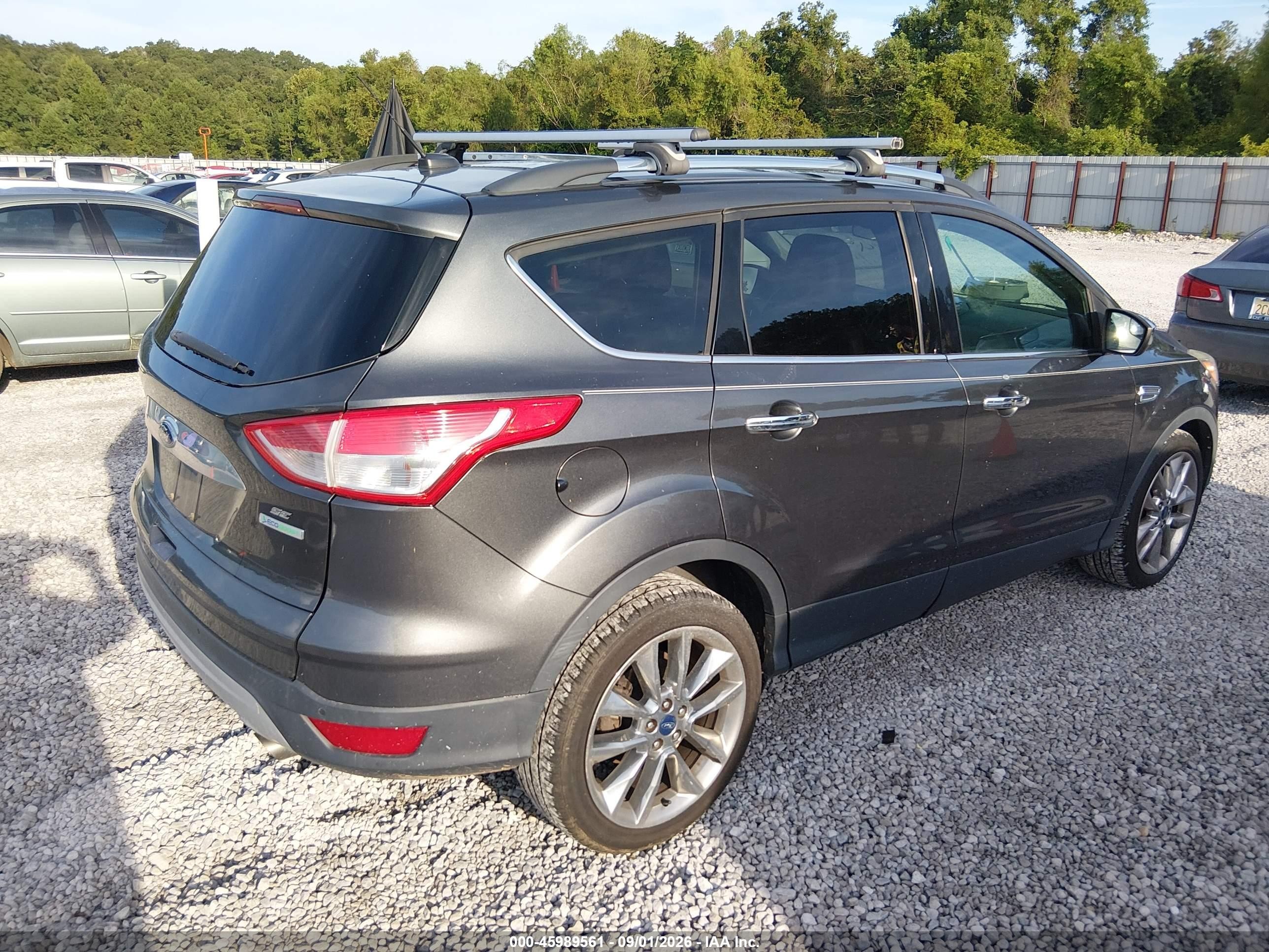 2015 Ford Escape Se Gray vin: 1FMCU0GX4FUA76841