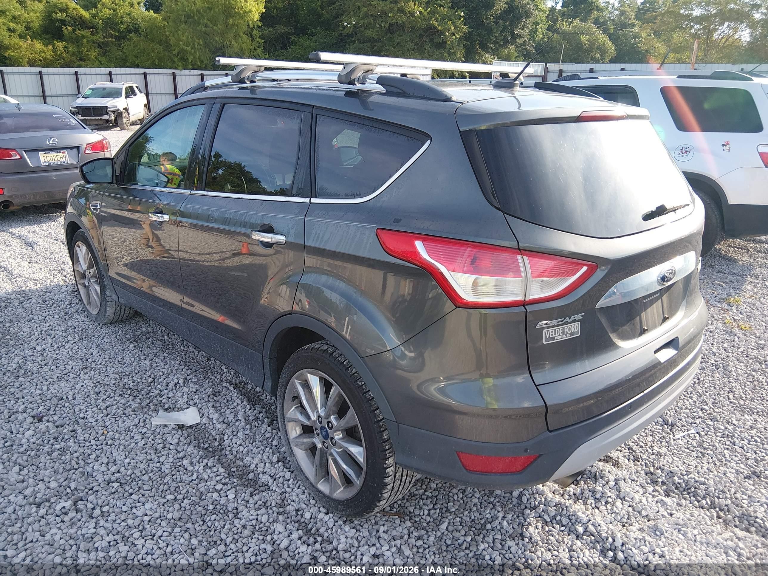 2015 Ford Escape Se Gray vin: 1FMCU0GX4FUA76841
